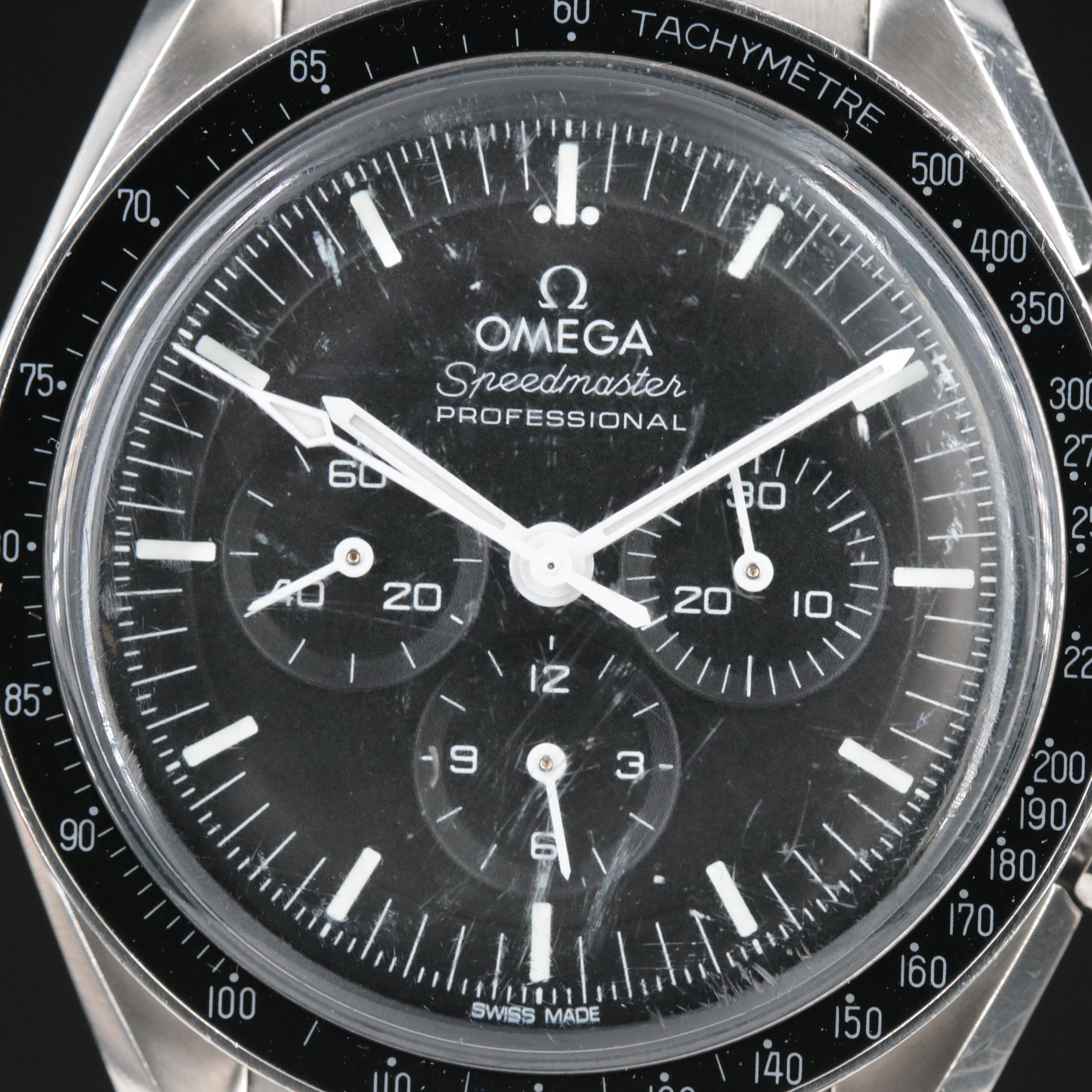 Omega Speedmaster Moonwatch 42mm Steel Chronograph Watch