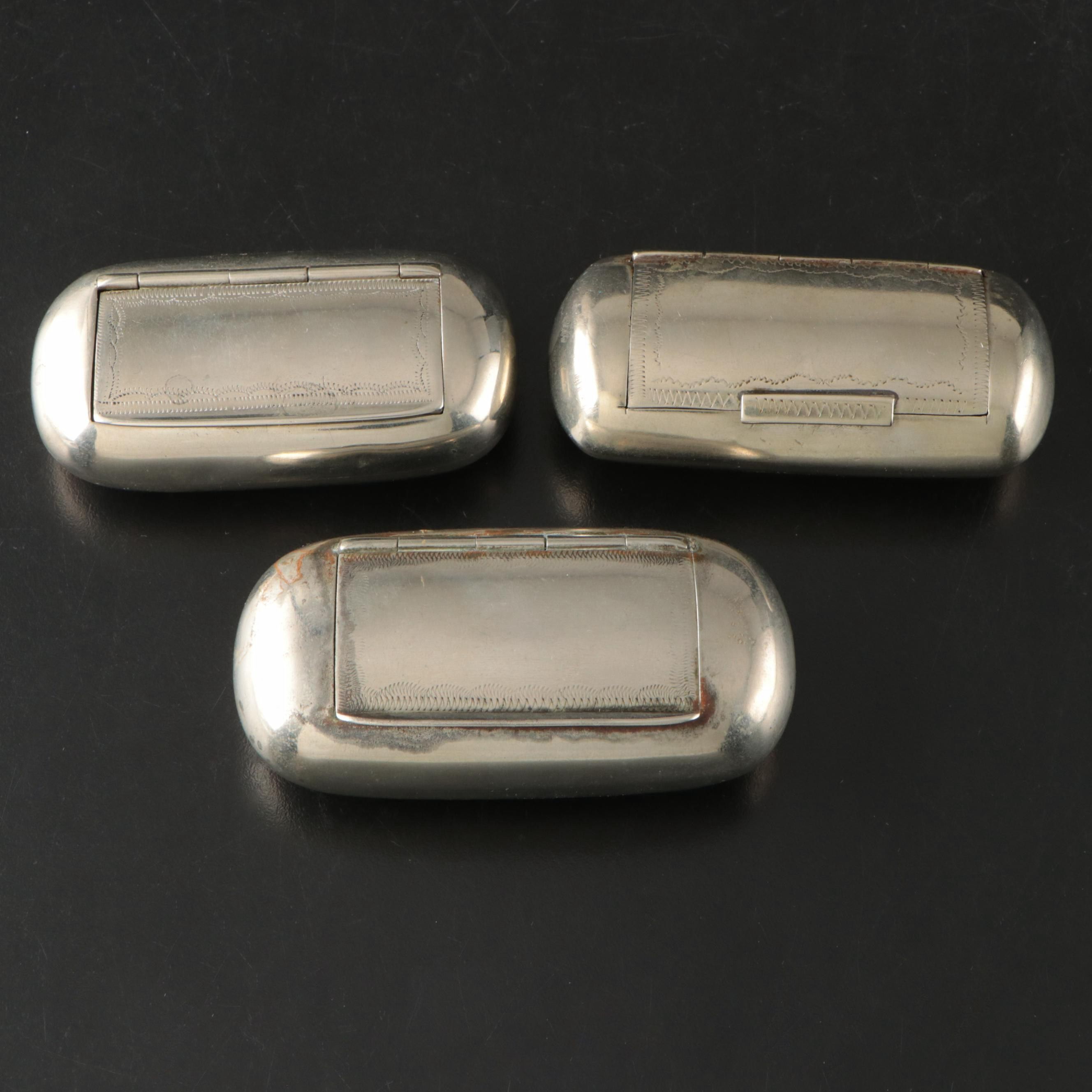 Engraved Oval Snuff Boxes, Late 19th–Early 20th C.