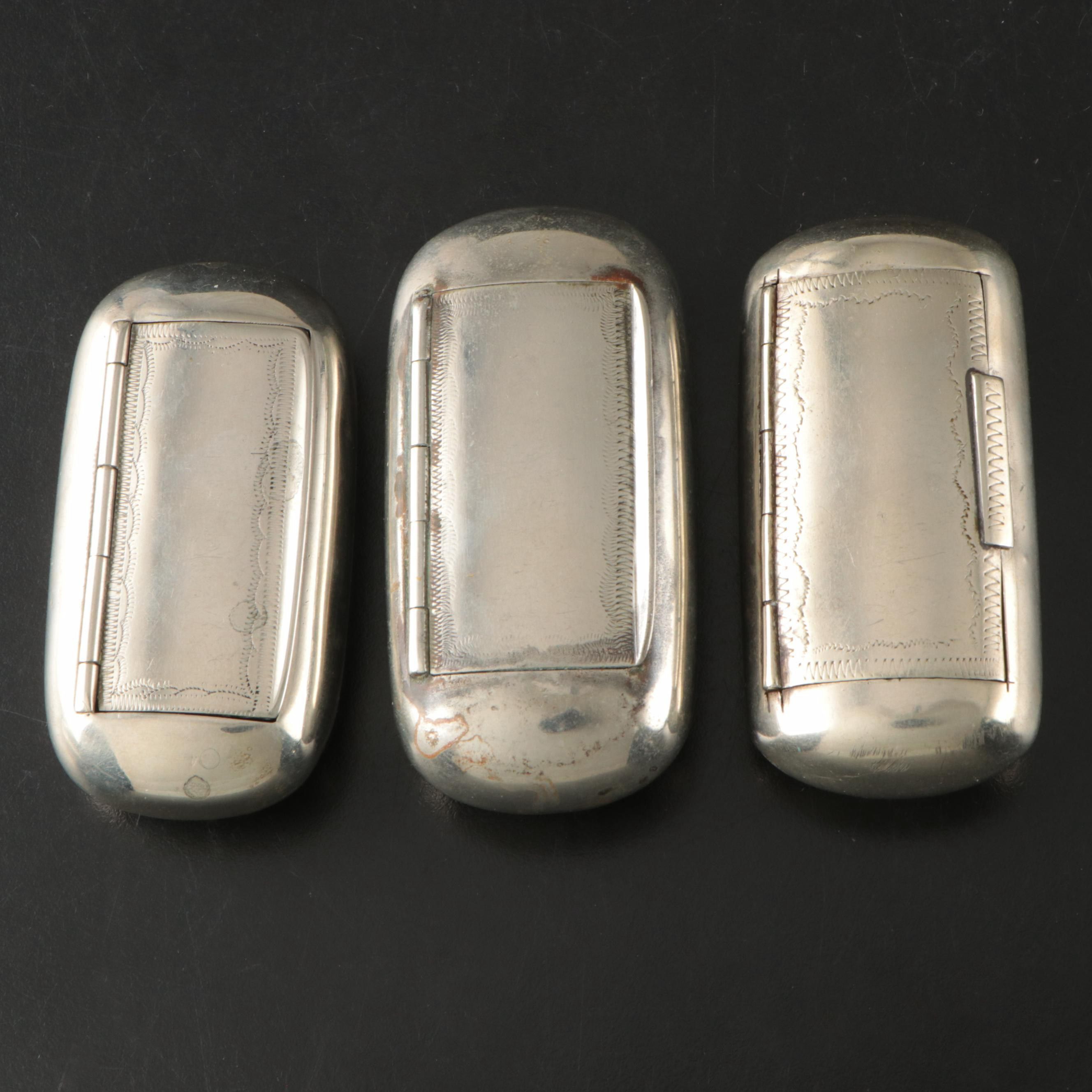 Engraved Oval Snuff Boxes, Late 19th–Early 20th C.