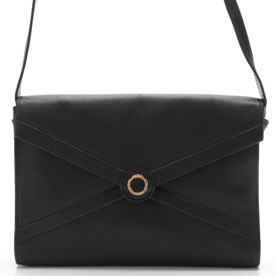 Longchamp Crossbody Bag in Black Leather