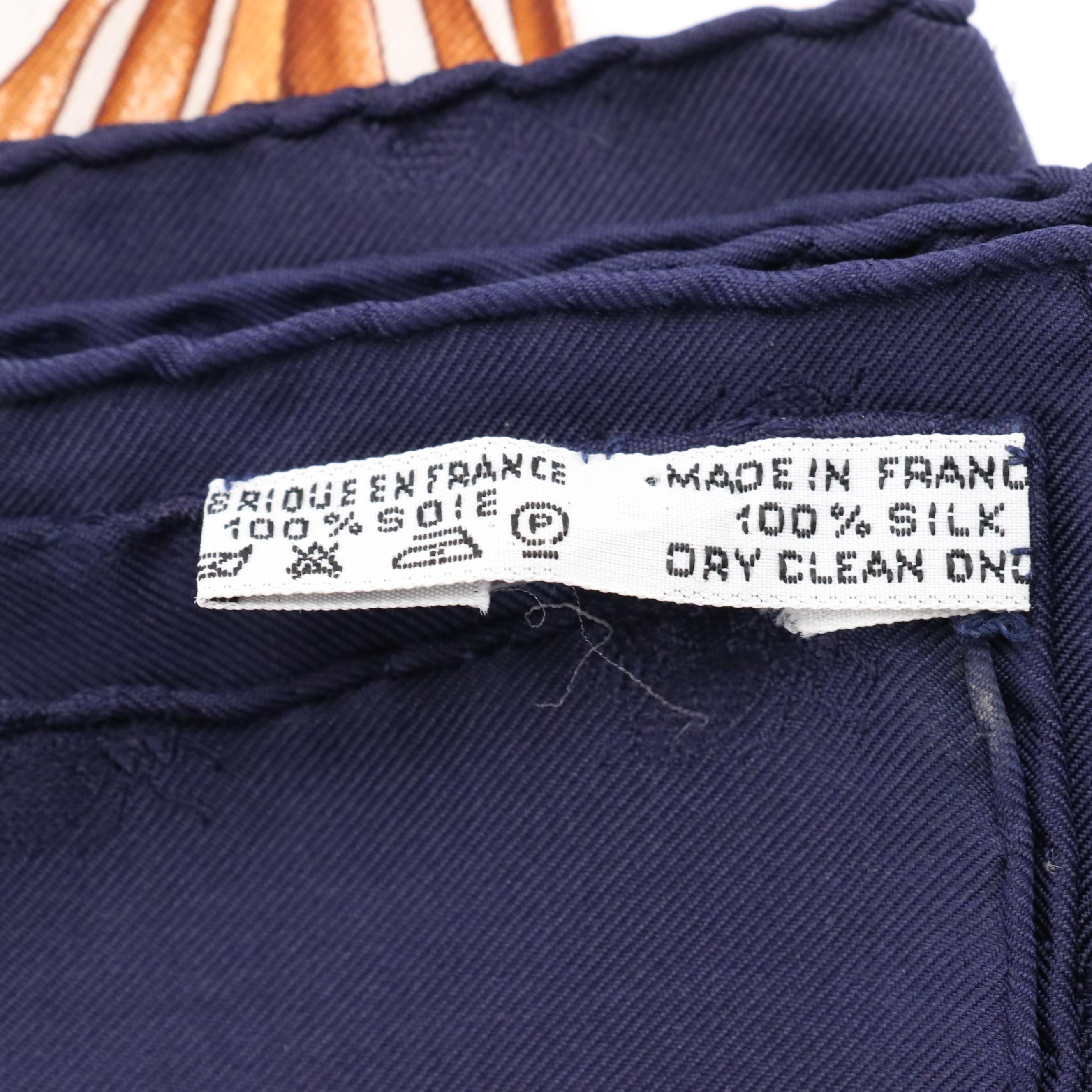 Hermès "Herbier de Gavarnie" Silk Jacquard Scarf 90