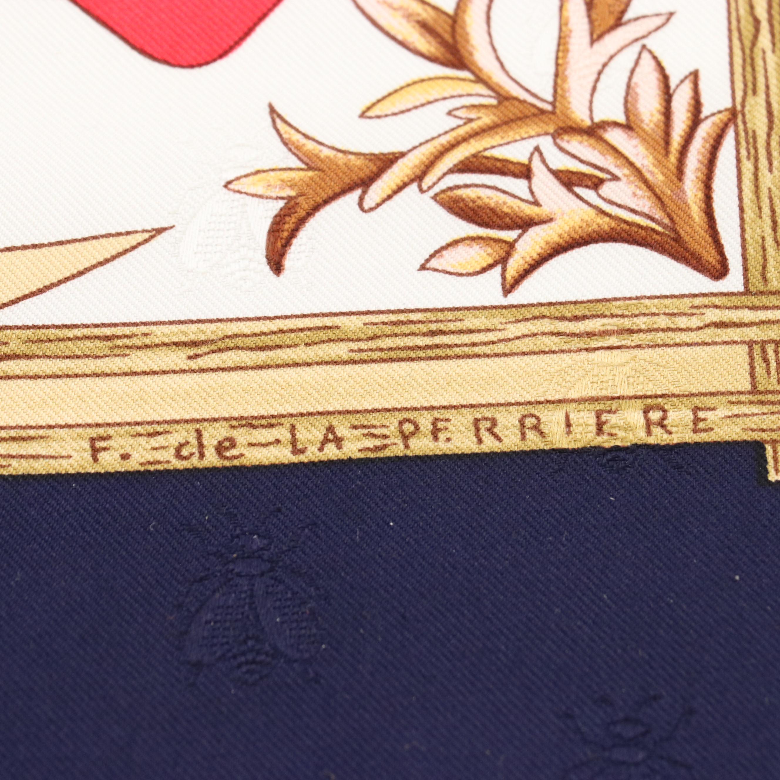 Hermès "Herbier de Gavarnie" Silk Jacquard Scarf 90