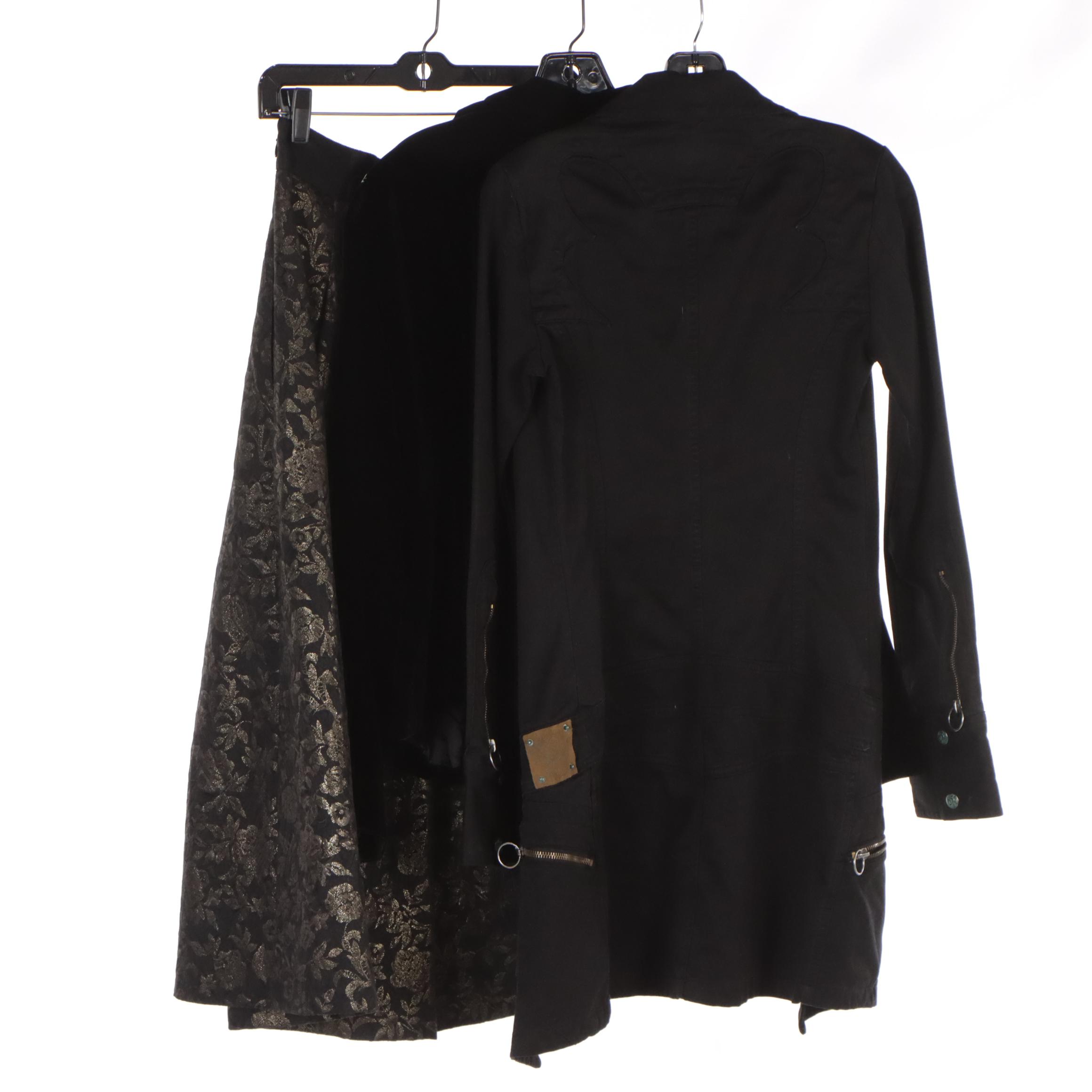 Ralph Lauren and Diesel Jackets With White House Black Market Pleated Skirt(NWT)