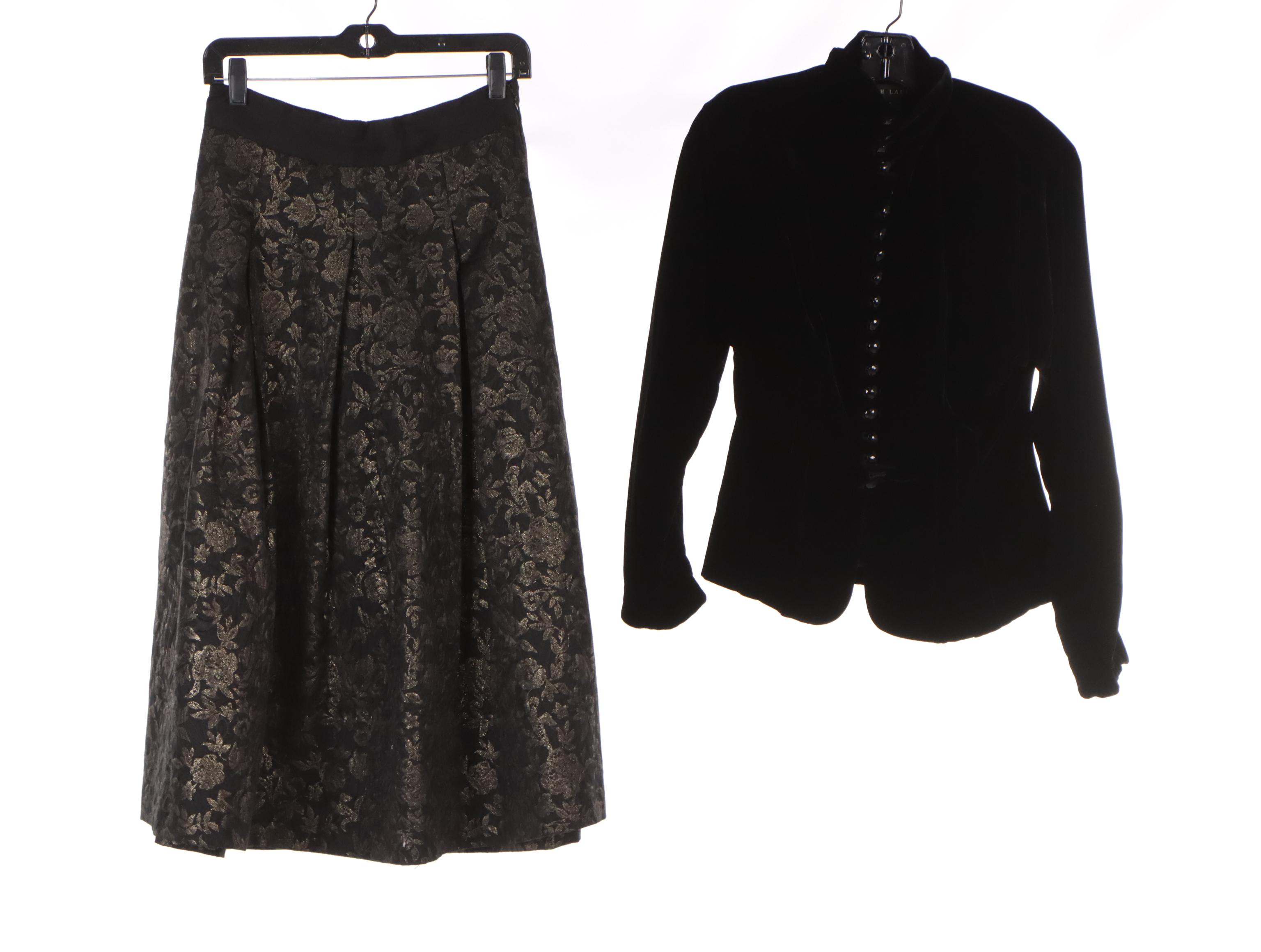 Ralph Lauren and Diesel Jackets With White House Black Market Pleated Skirt(NWT)