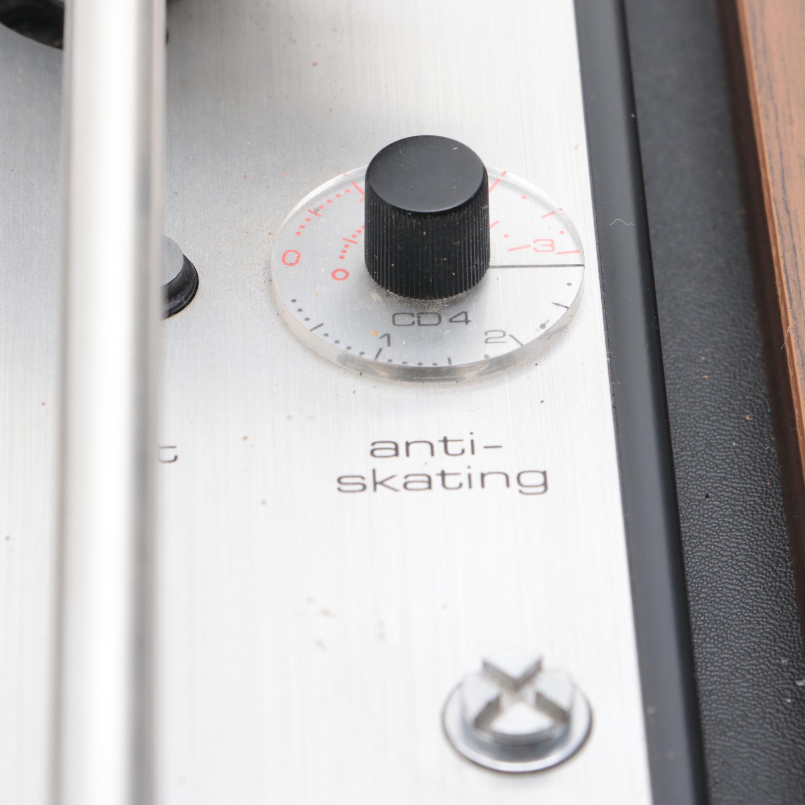 Dual Model 601 Walnut Finish Record Player, 1970s