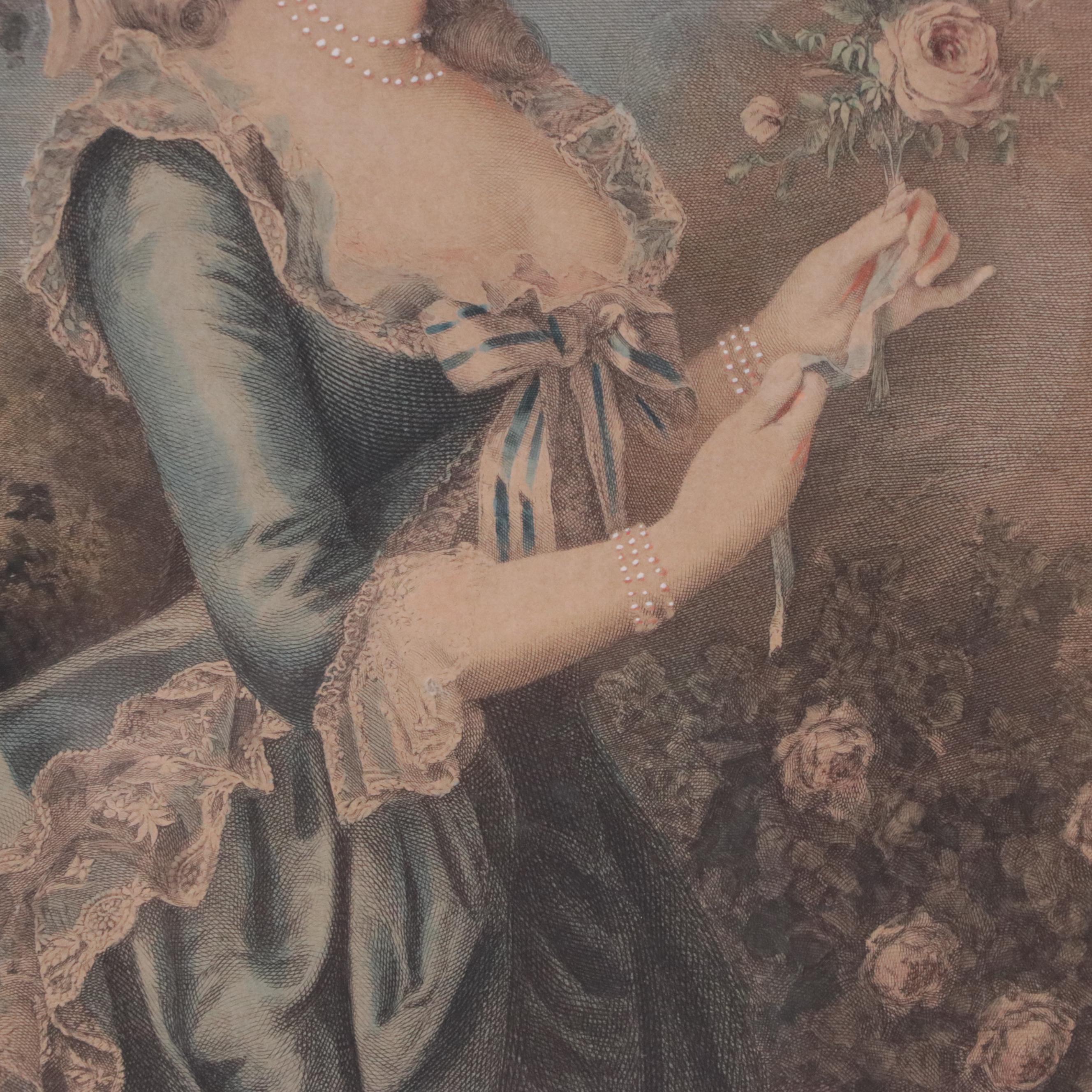 Engraving After Élisabeth Vigée Le Brun "Portrait of Marie Antoinette"
