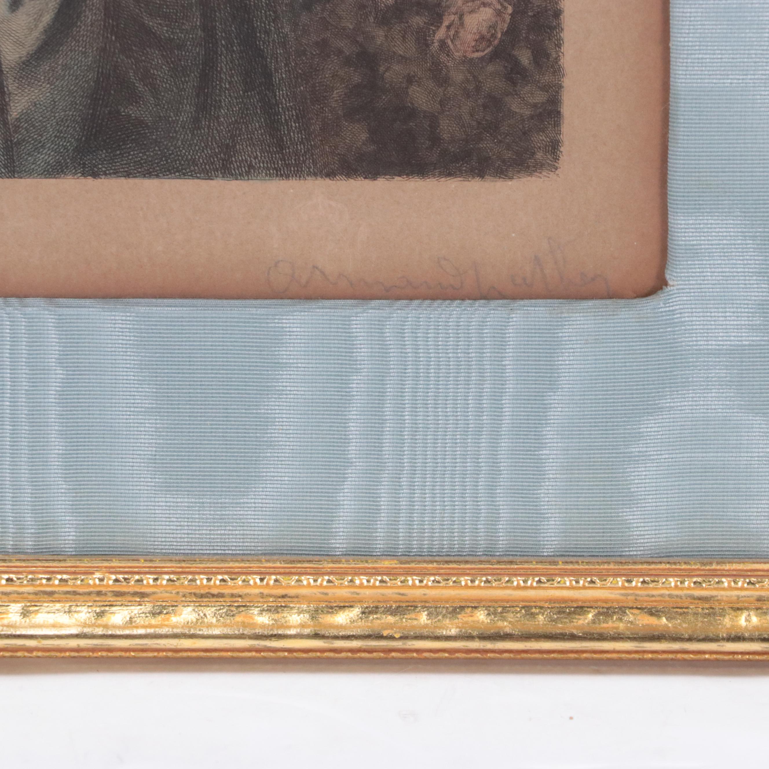 Engraving After Élisabeth Vigée Le Brun "Portrait of Marie Antoinette"