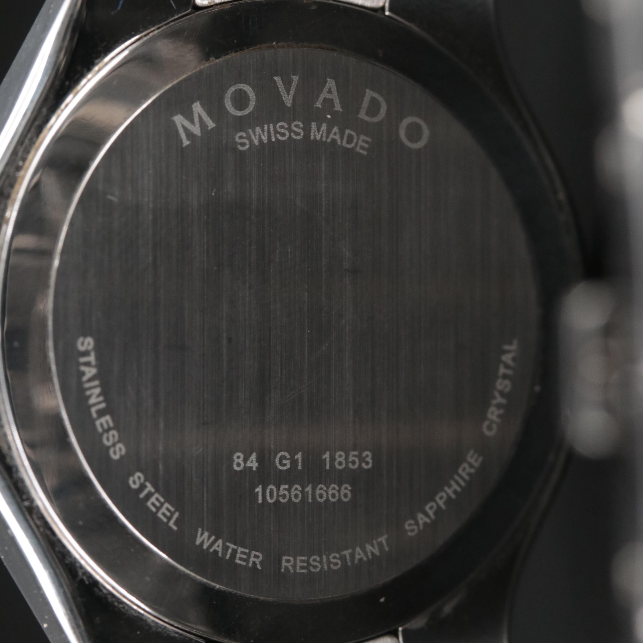Movado Swiss Made Stainless Steel Watch