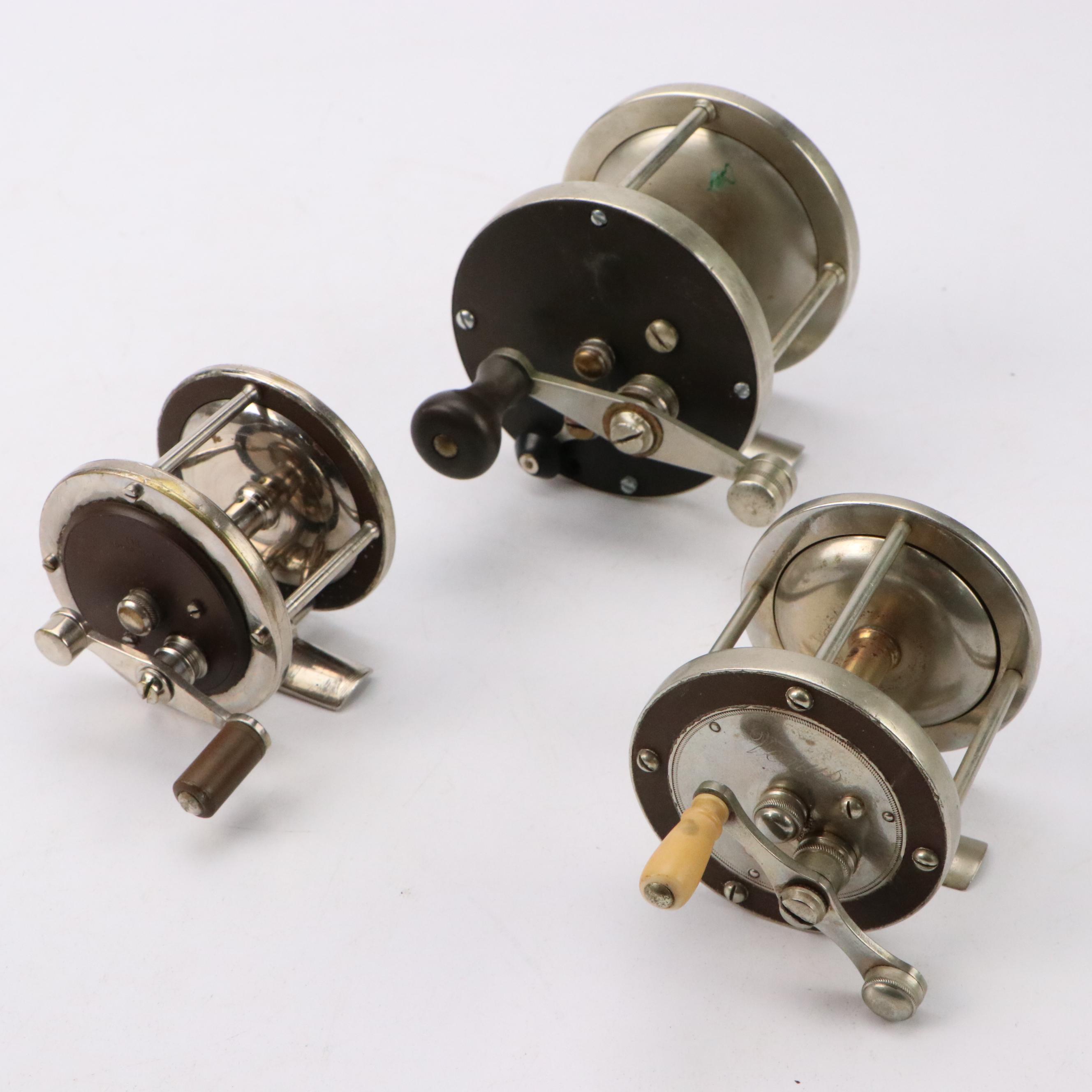 Montague "Kosmic Reel" and Other German Silver Casting Reels