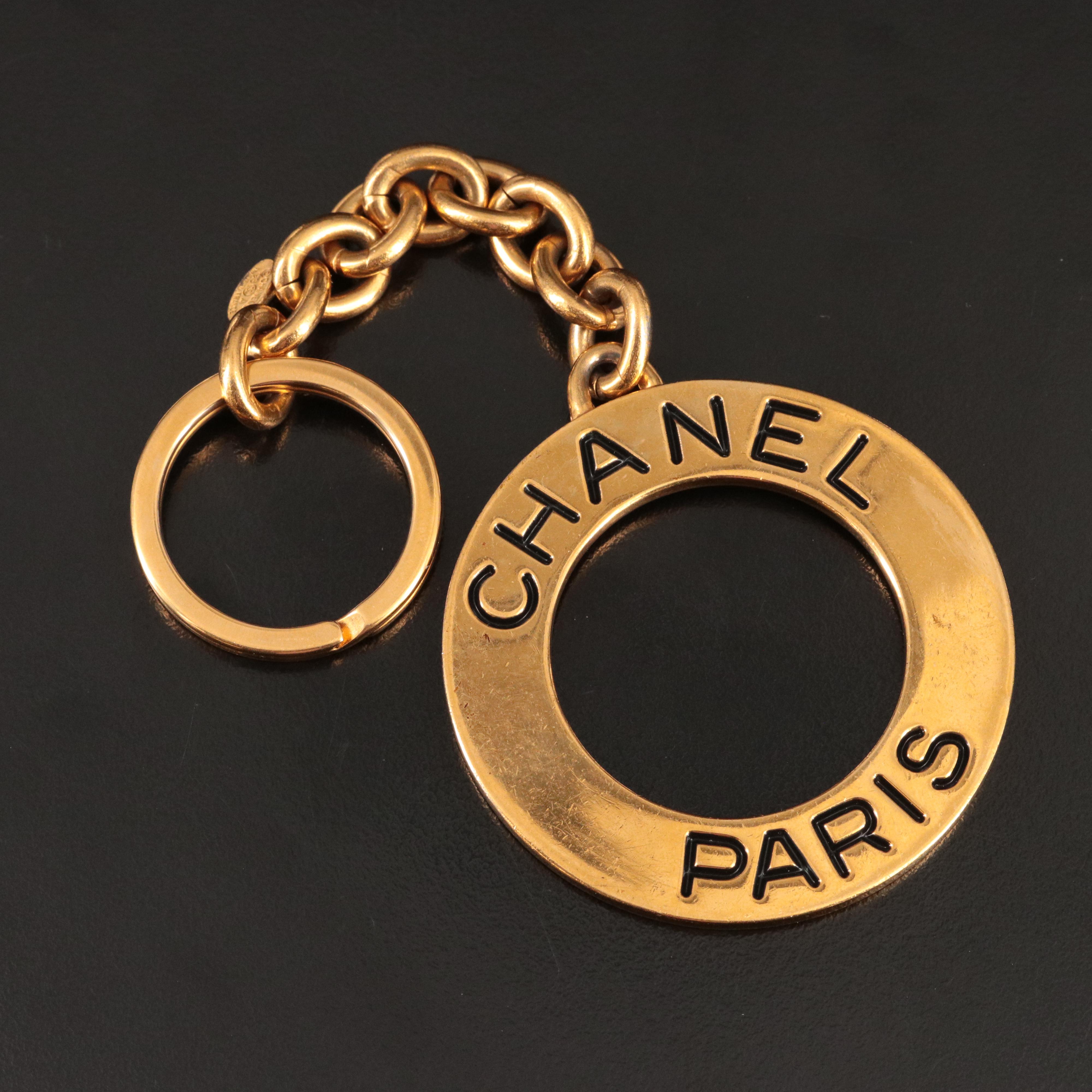 Chanel Paris Metal Keychain
