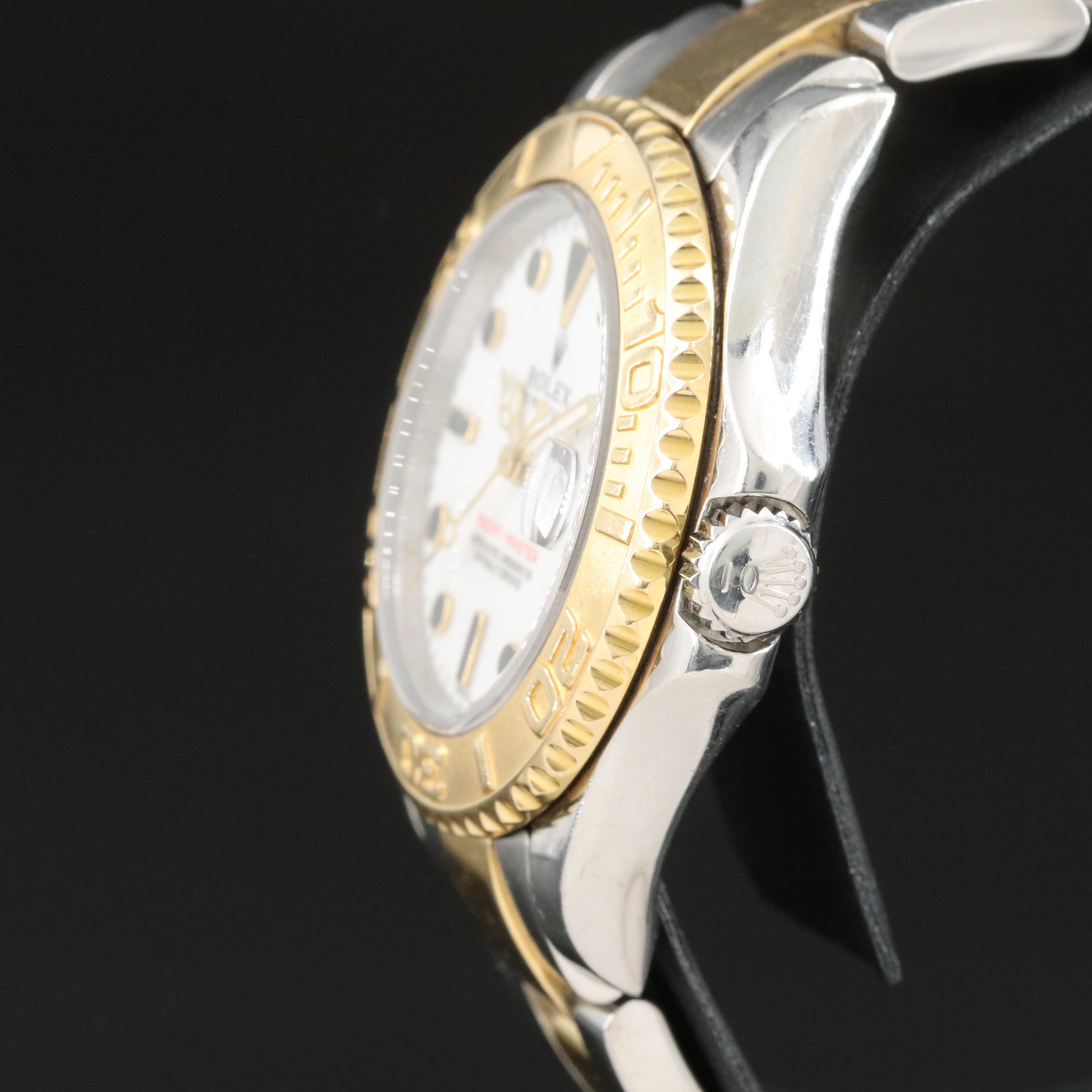 1999 Rolex Yacht-Master Two-Tone White Dial Watch