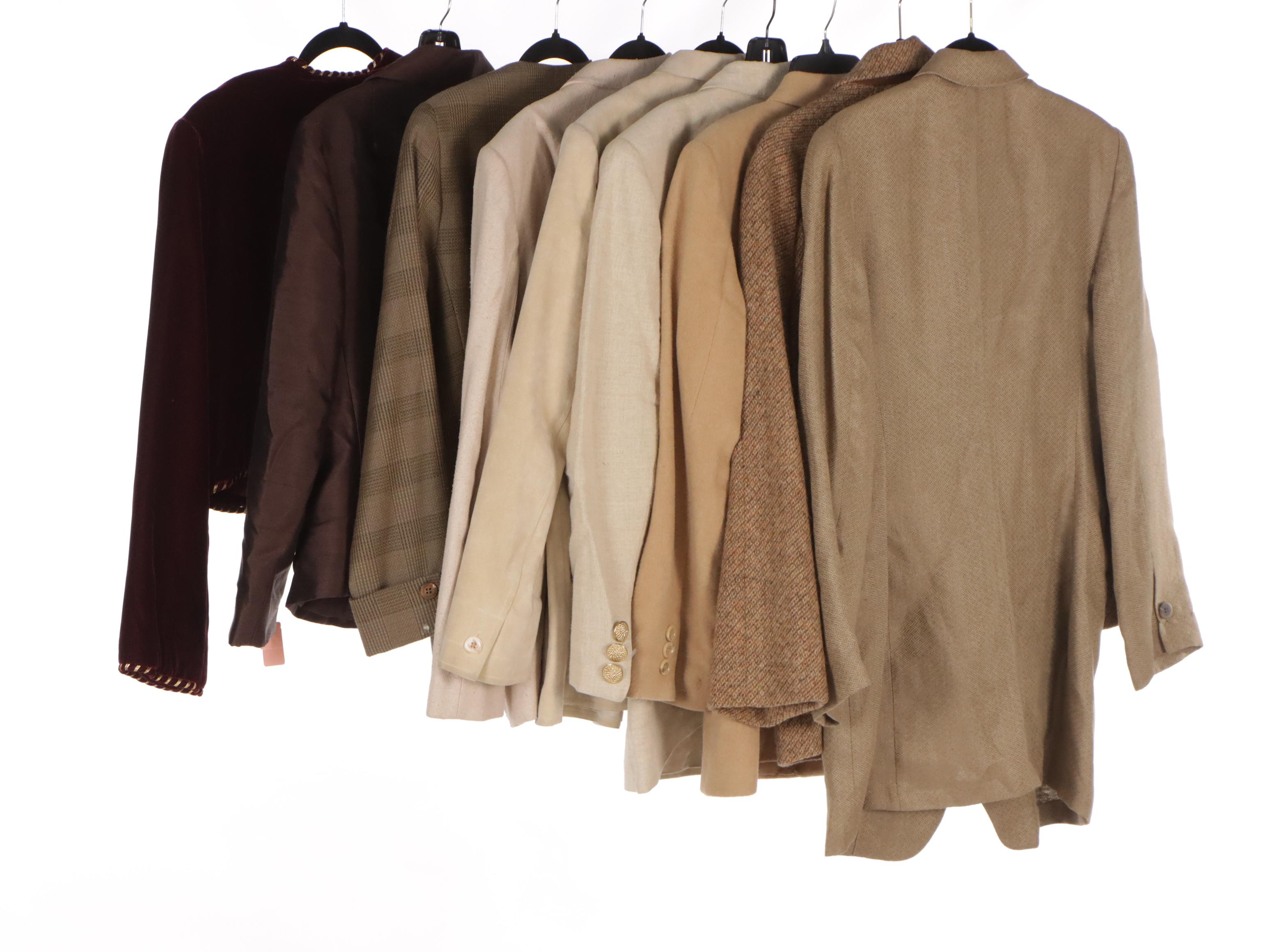 Emporio Armani and Giorgio Sant'Angelo Linen Jackets, Harris Tweed, and More