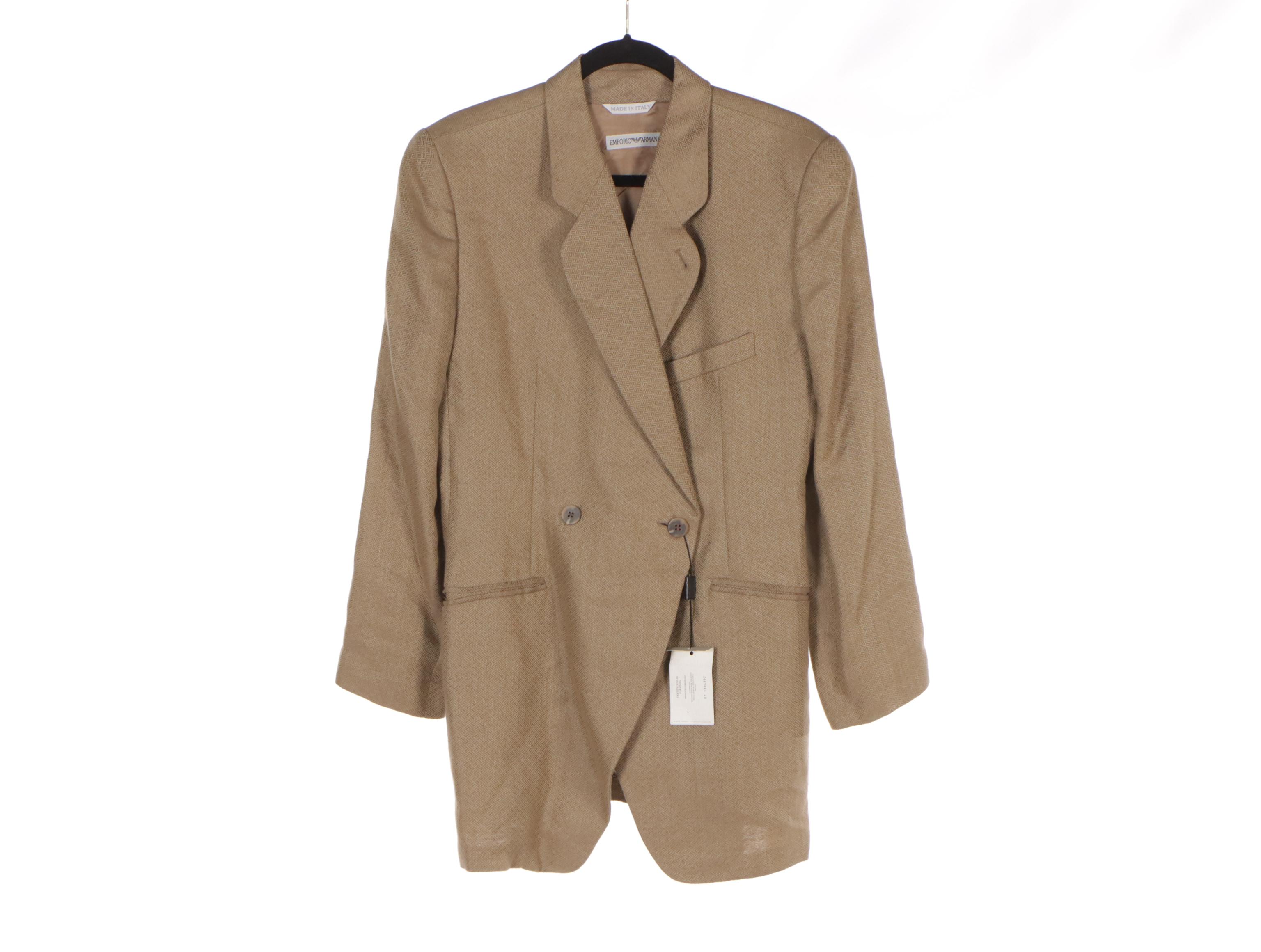 Emporio Armani and Giorgio Sant'Angelo Linen Jackets, Harris Tweed, and More