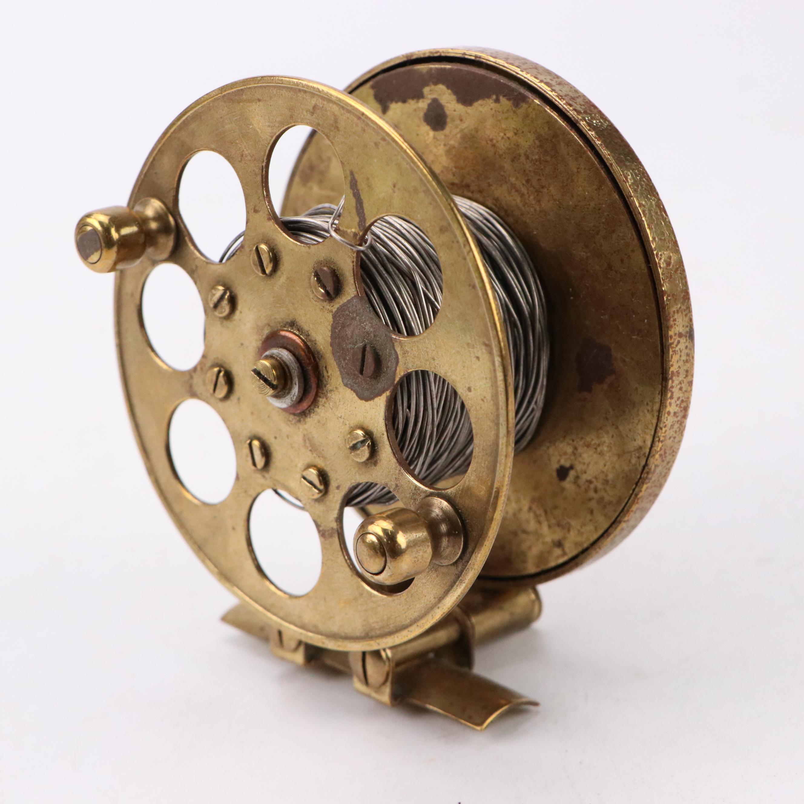 Antique Brass Fishing Reel