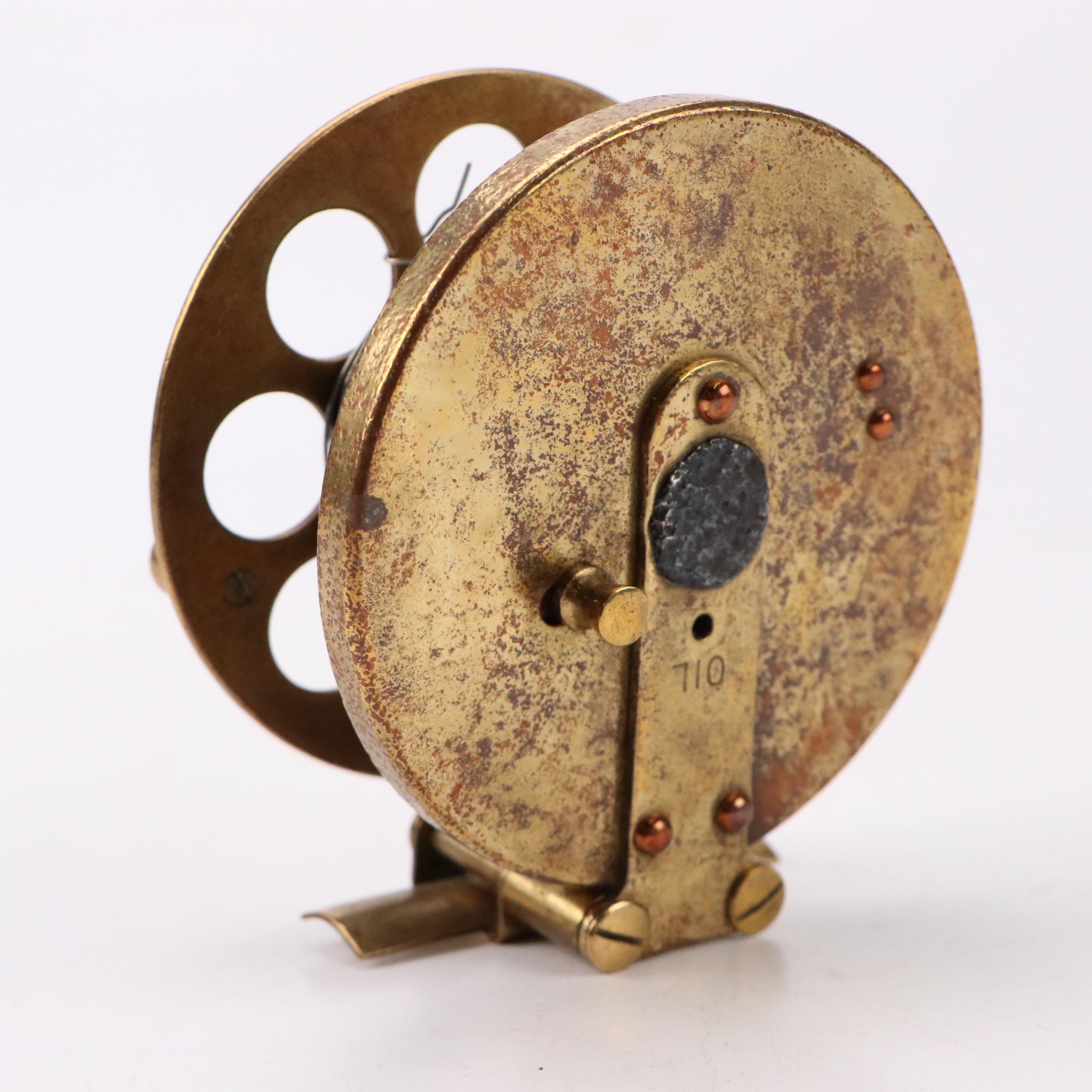 Antique Brass Fishing Reel