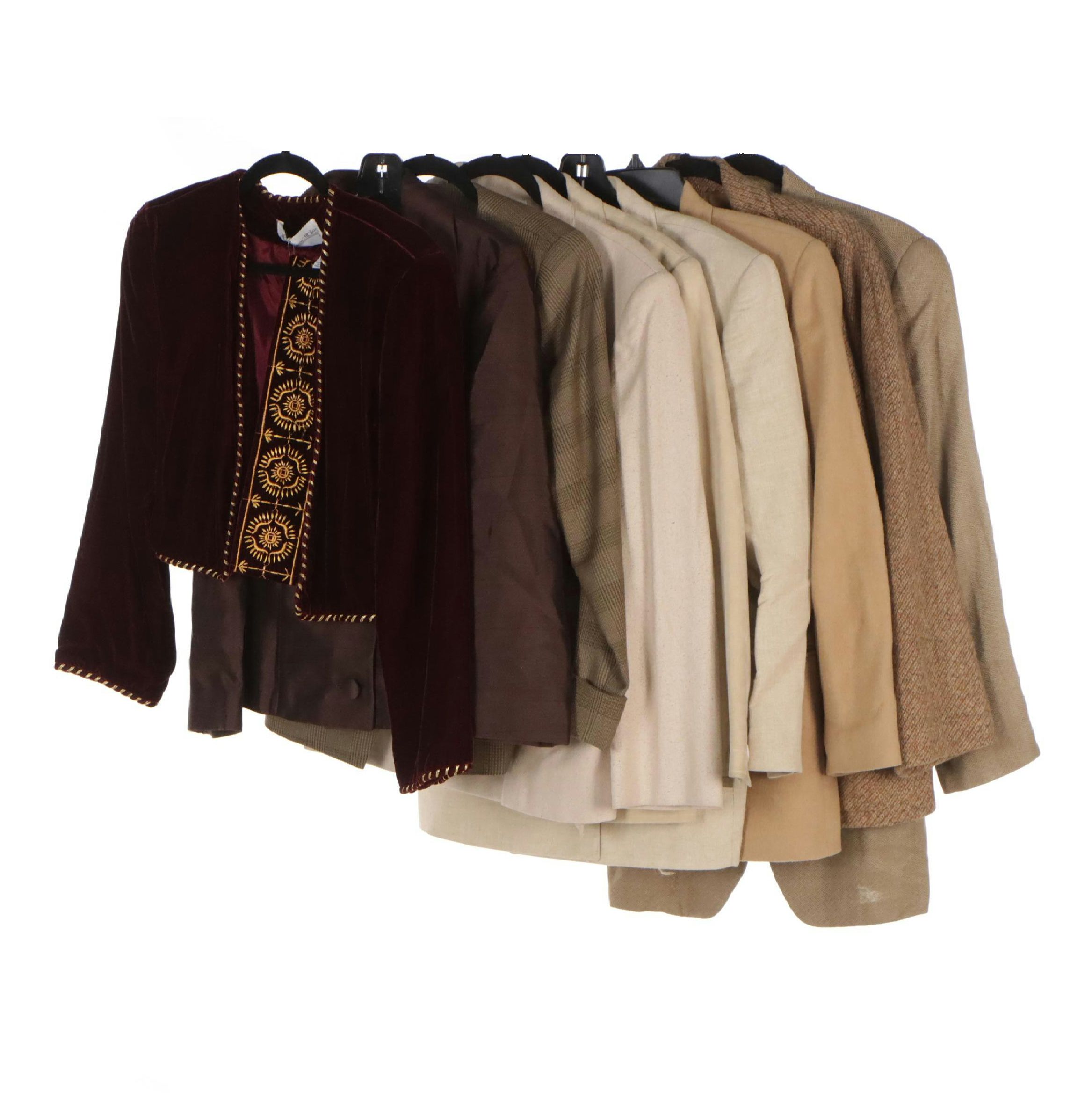 Emporio Armani and Giorgio Sant'Angelo Linen Jackets, Harris Tweed, and More