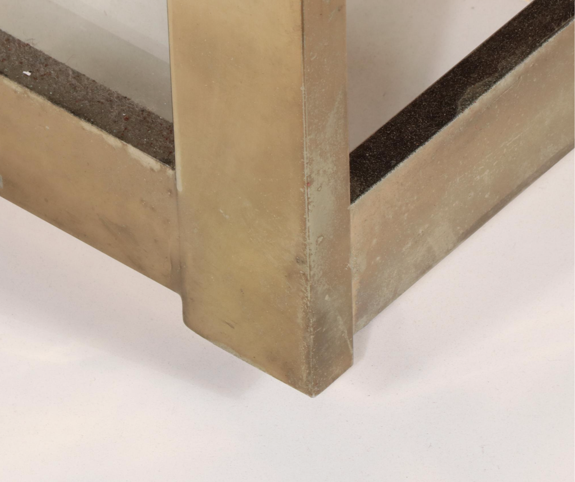 Modernist Metal and Glass Illuminated Display Cabinet