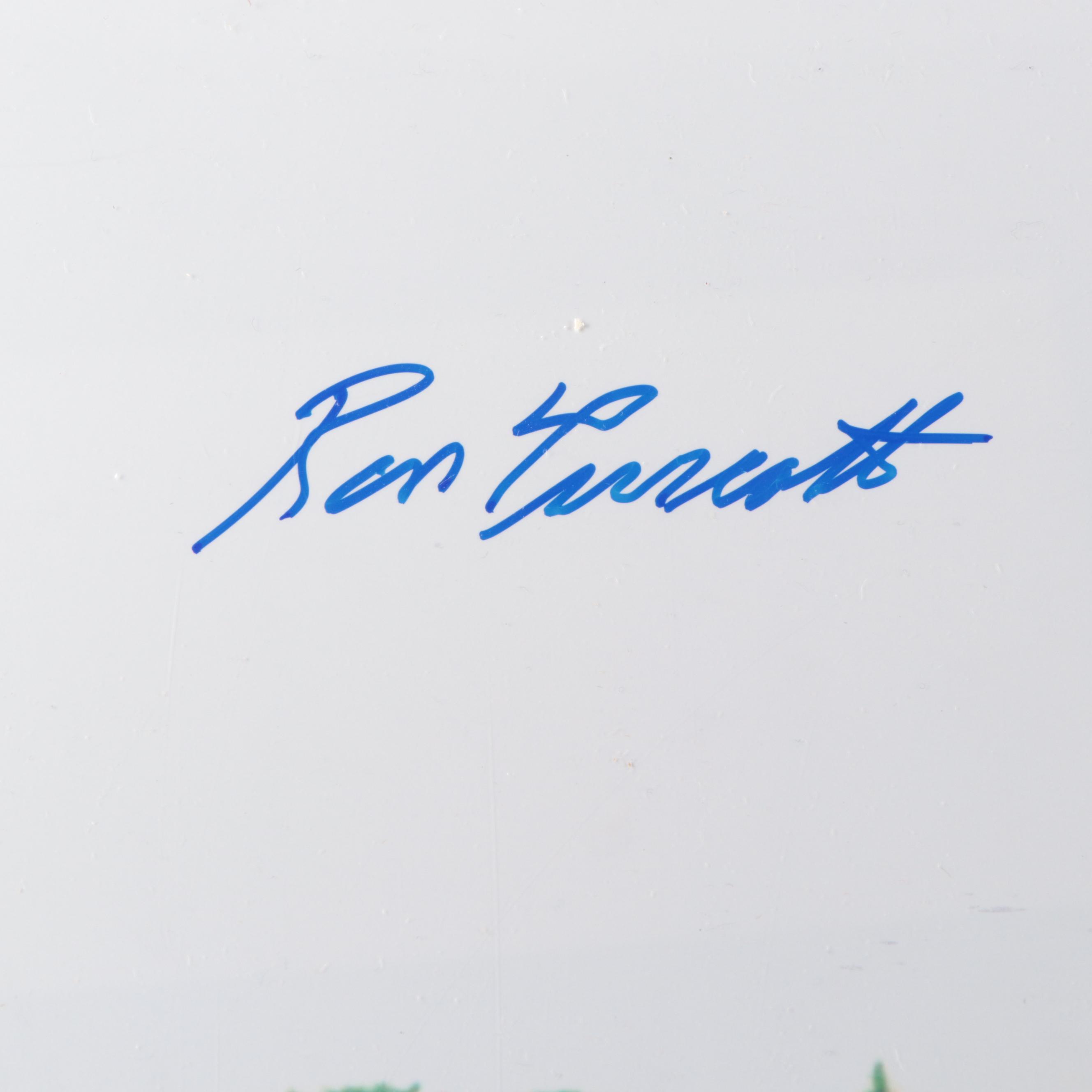 Ron Turcotte Riding Secretariat Signed Belmont Stakes Print