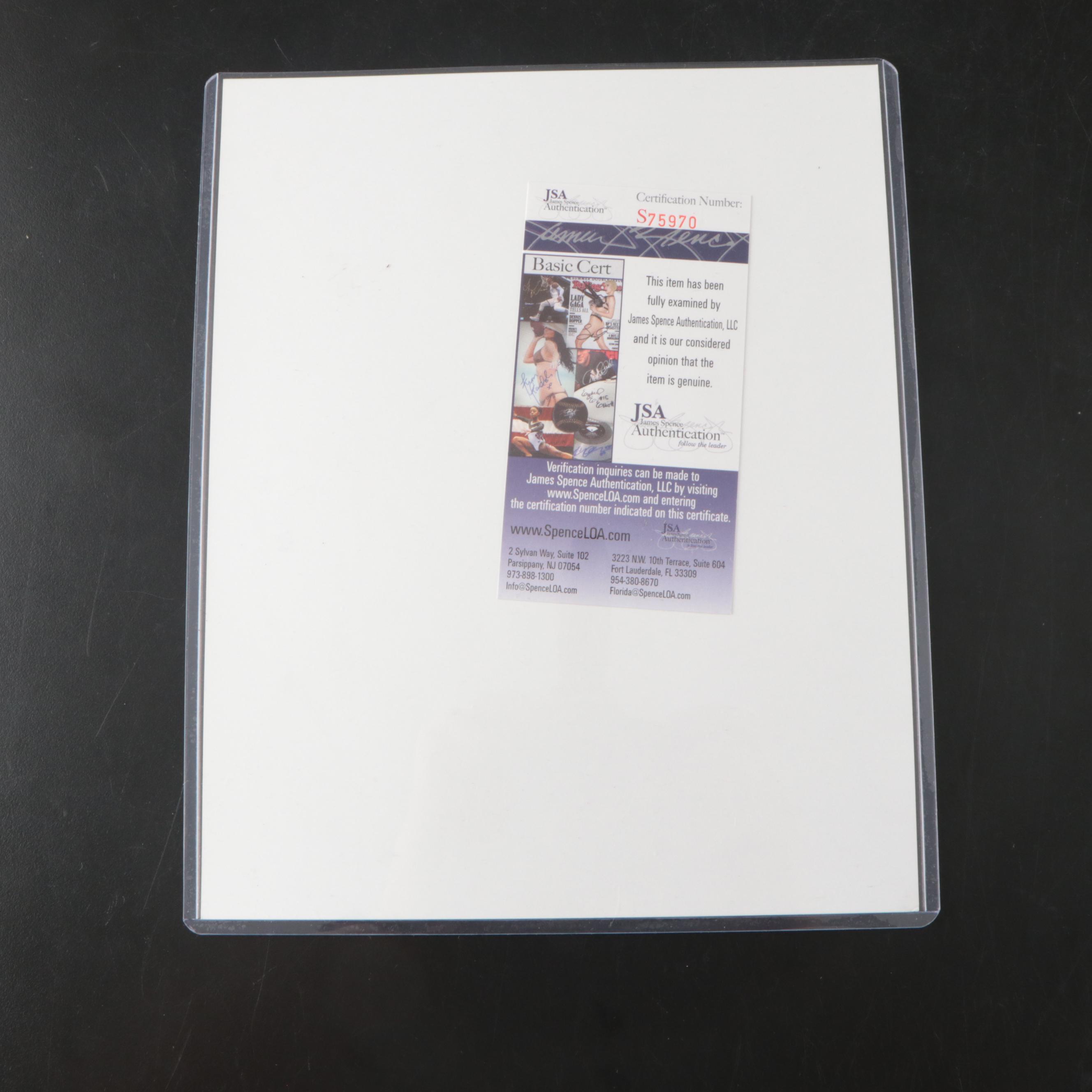 Ron Turcotte Riding Secretariat Signed Belmont Stakes Print