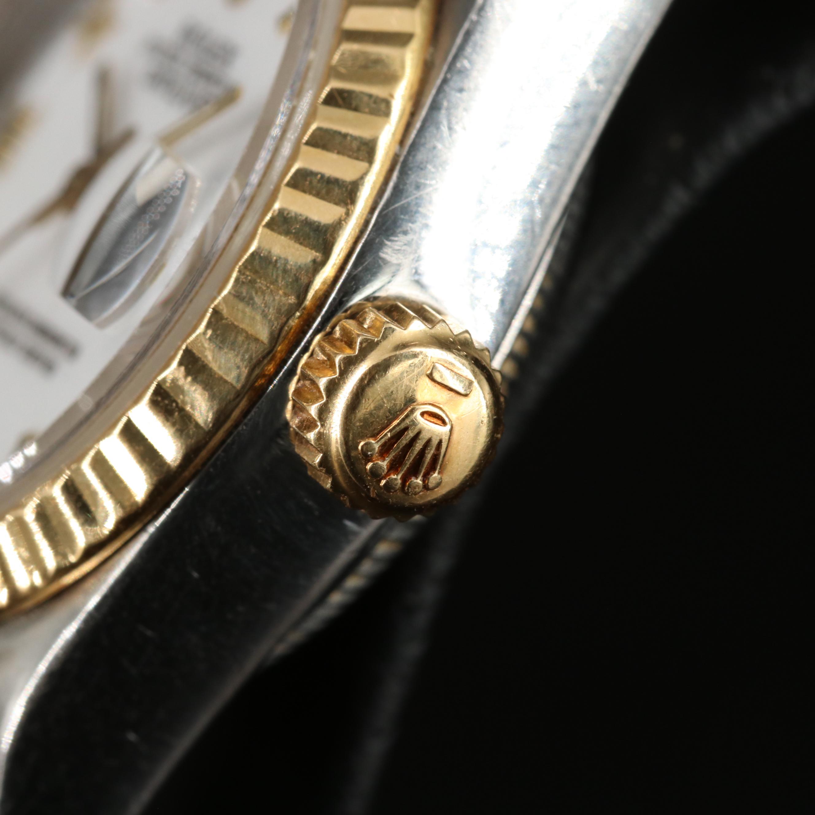 1989 Rolex Datejust 26MM 18K Gold Steel Automatic Watch