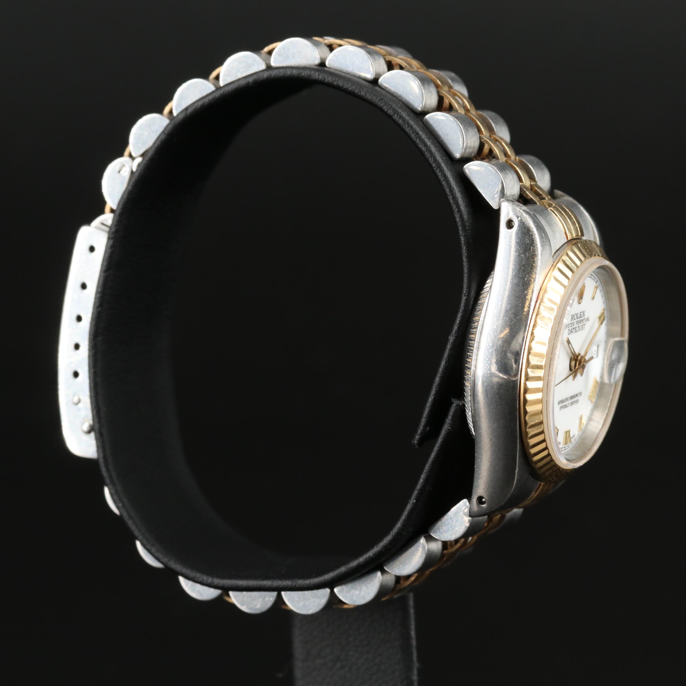 1989 Rolex Datejust 26MM 18K Gold Steel Automatic Watch