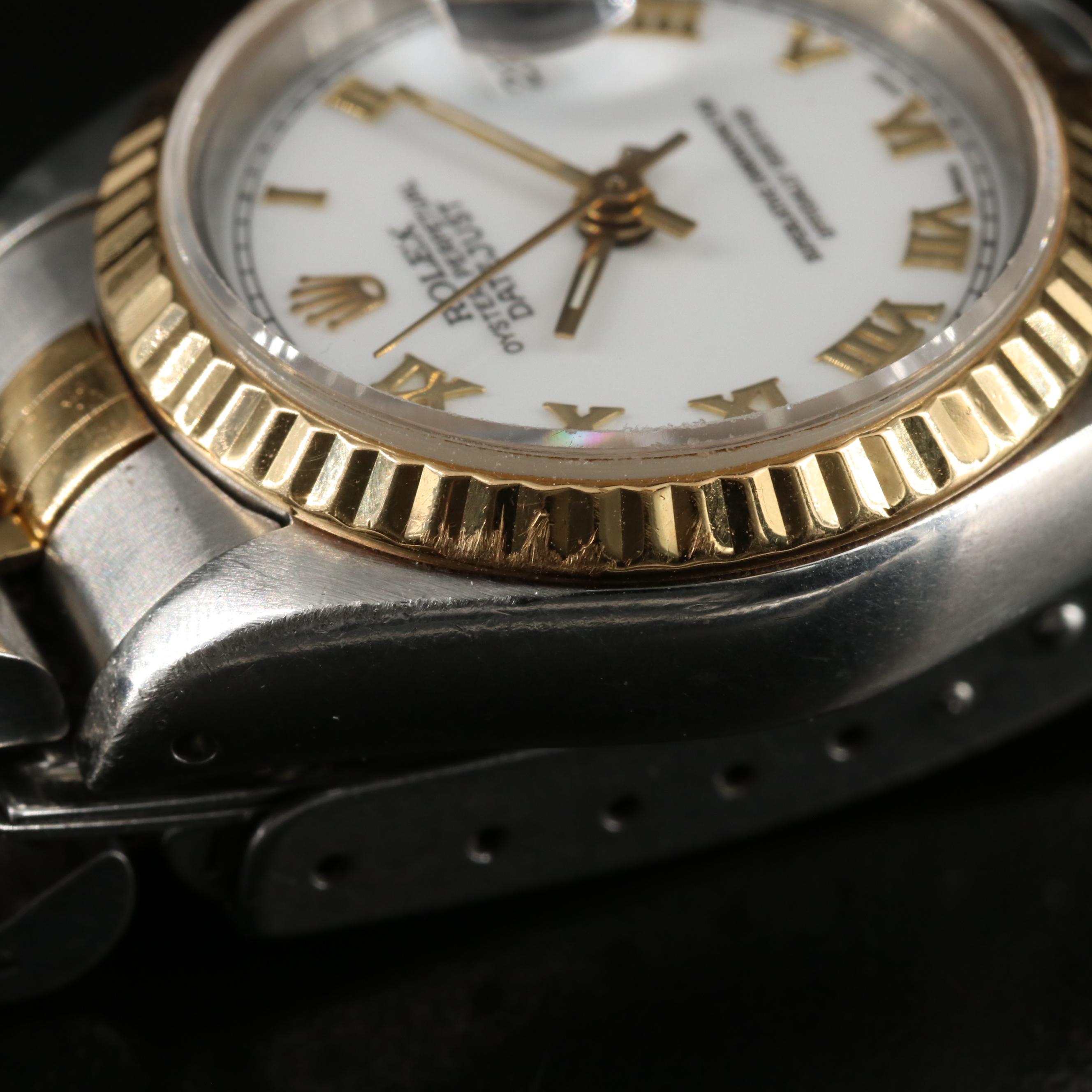 1989 Rolex Datejust 26MM 18K Gold Steel Automatic Watch