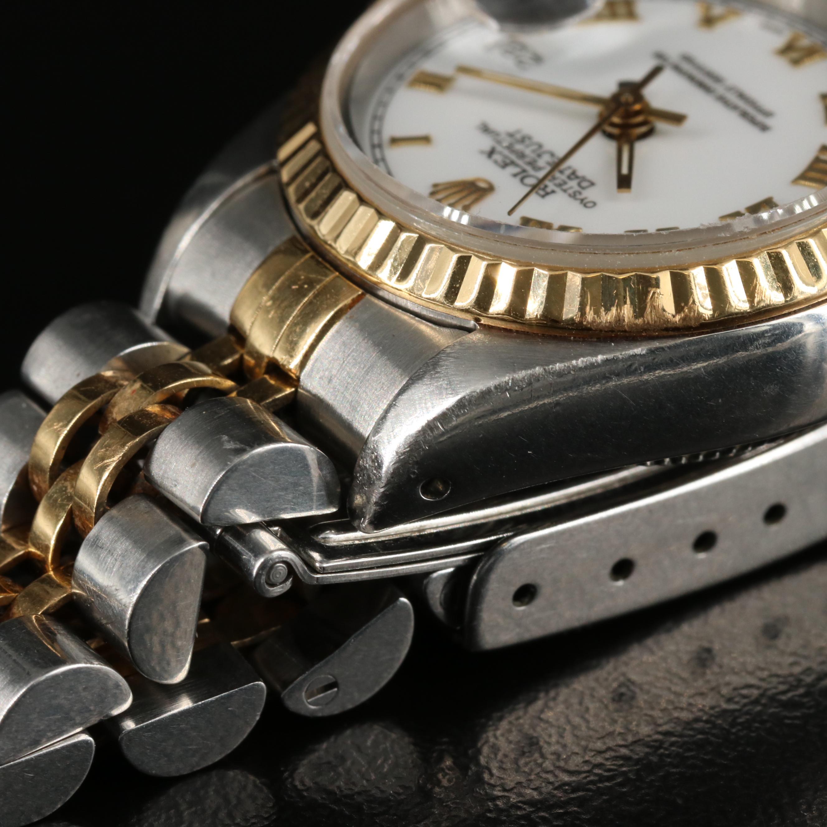 1989 Rolex Datejust 26MM 18K Gold Steel Automatic Watch