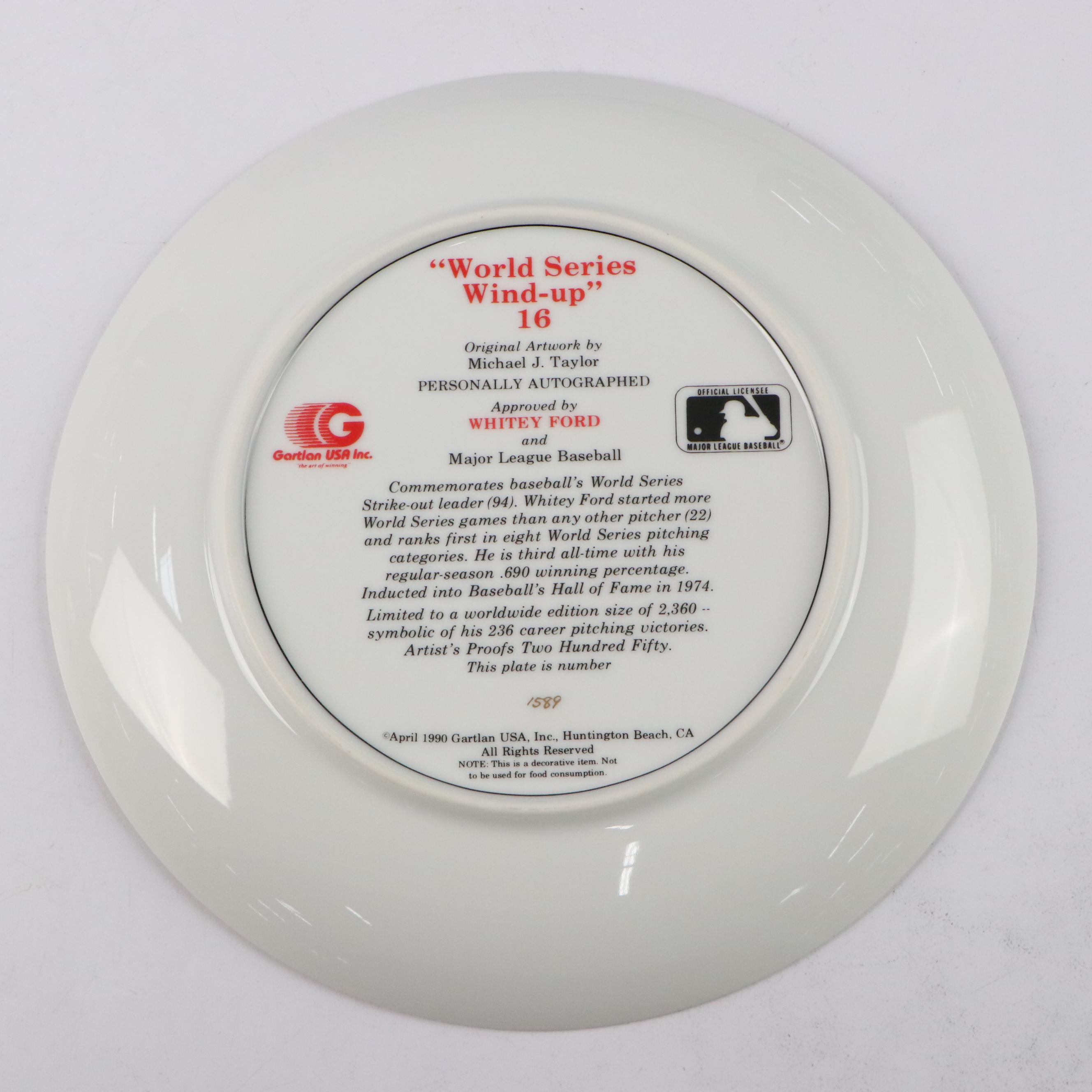 Whitey Ford Signed New York Yankees Sign with Goose Gossage Signed Print, More