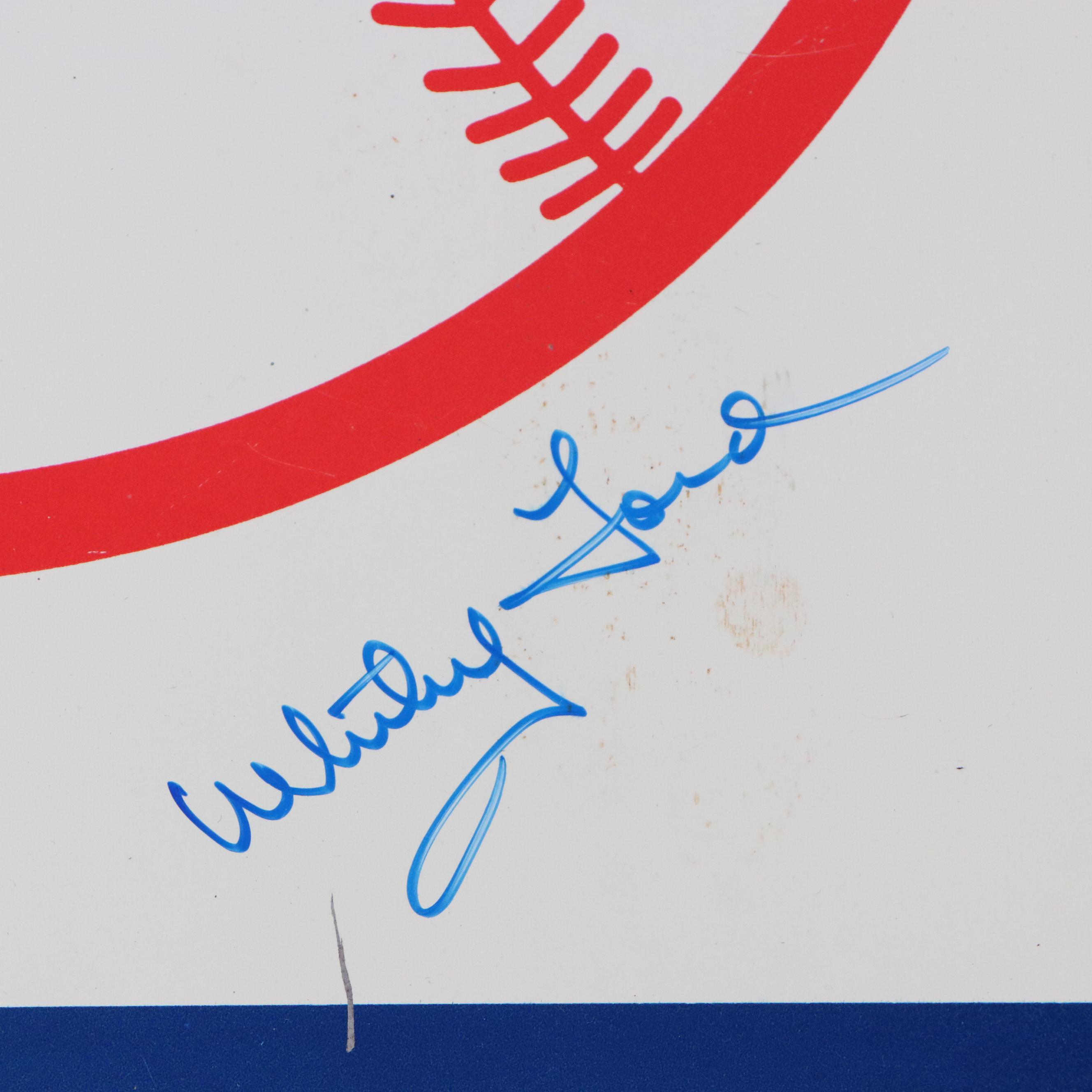 Whitey Ford Signed New York Yankees Sign with Goose Gossage Signed Print, More