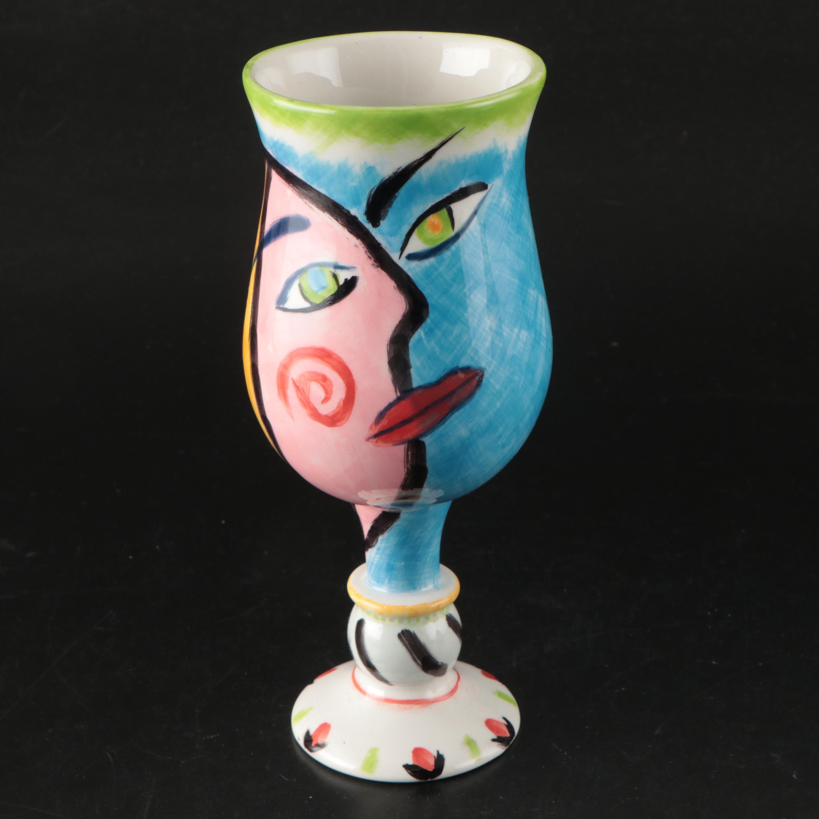 Jonathan Adler White Ceramic Vase, Ganz Belle Casa Goblet Vase, Ford Bowl, More