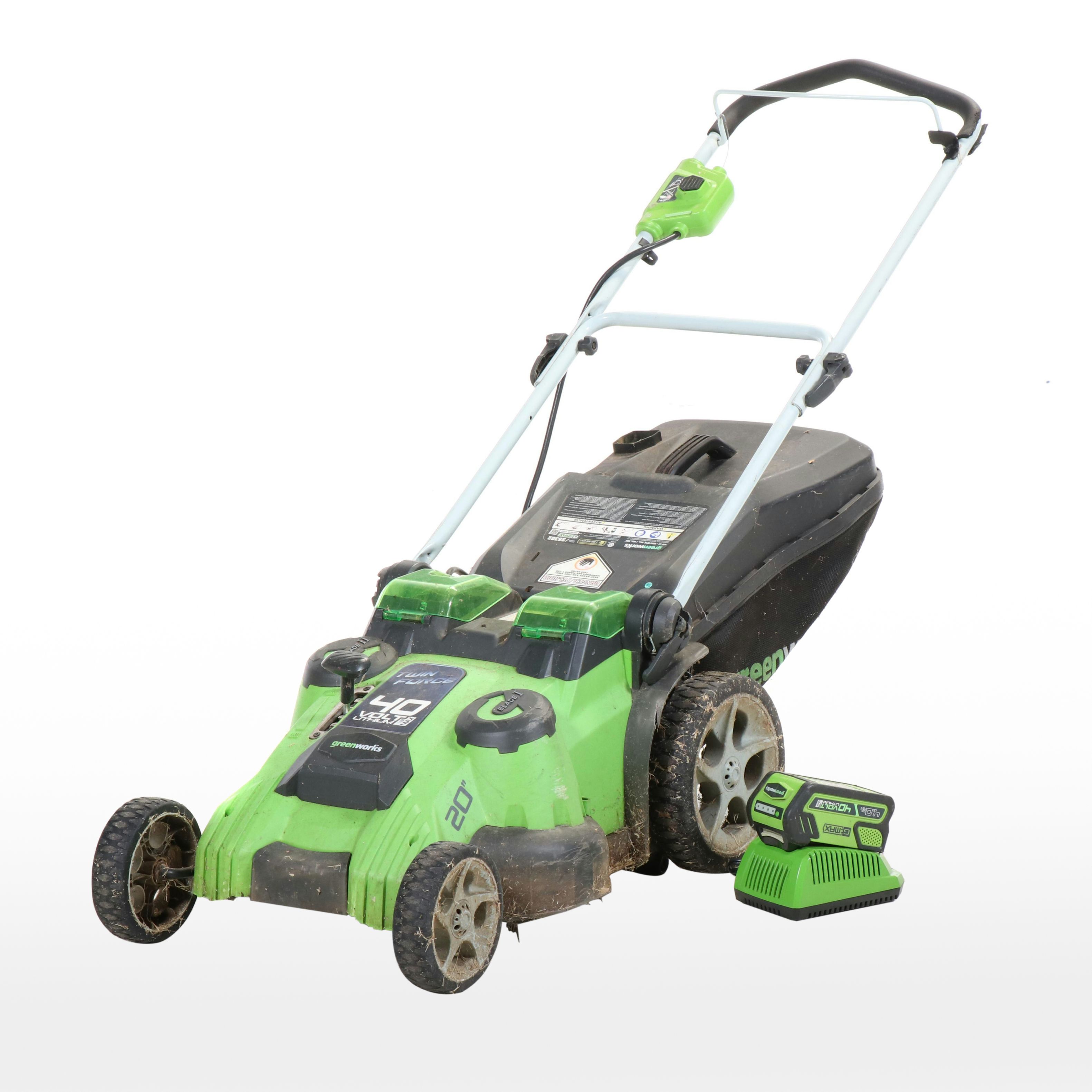 Greenworks 40 Volt Lithium Battery Powered Lawnmower