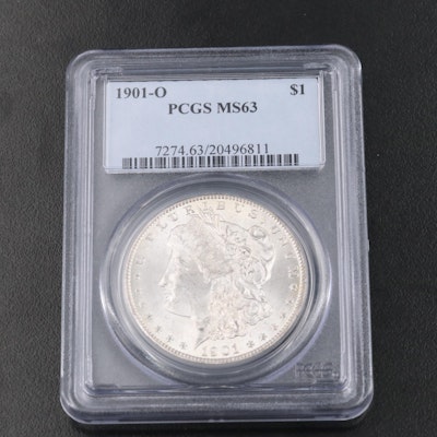 PCGS Graded MS63 1901-O Silver Morgan Dollar