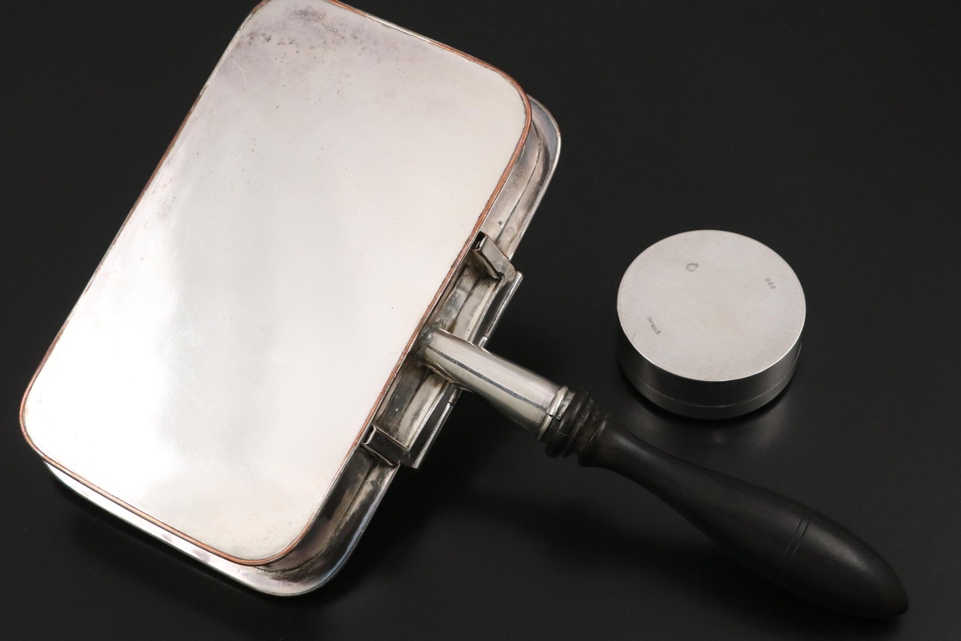 Mexican Juventino Lopez Reyes Sterling Bowl and Goblet with Other Tableware