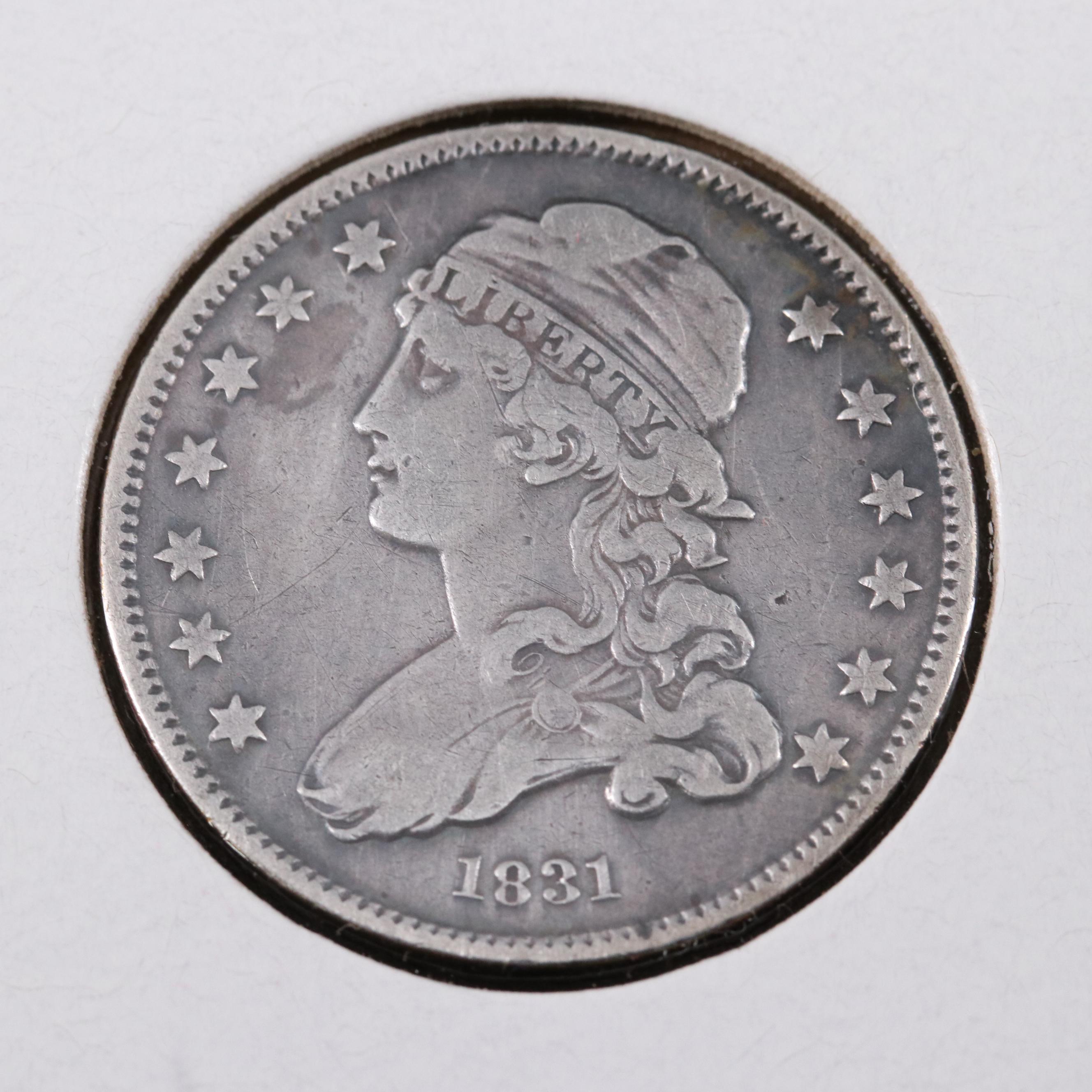 1831 U.S. Capped Bust Silver Quarter Dollar