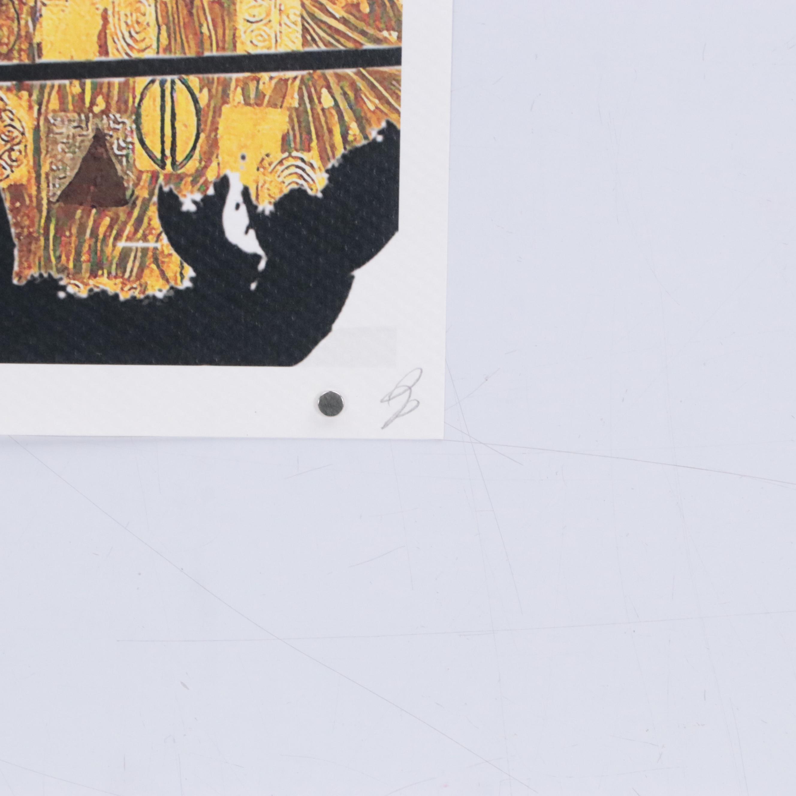 Death NYC Pop Art Graphic Print of Gustav Klimt x Muhammad Ali, 2022