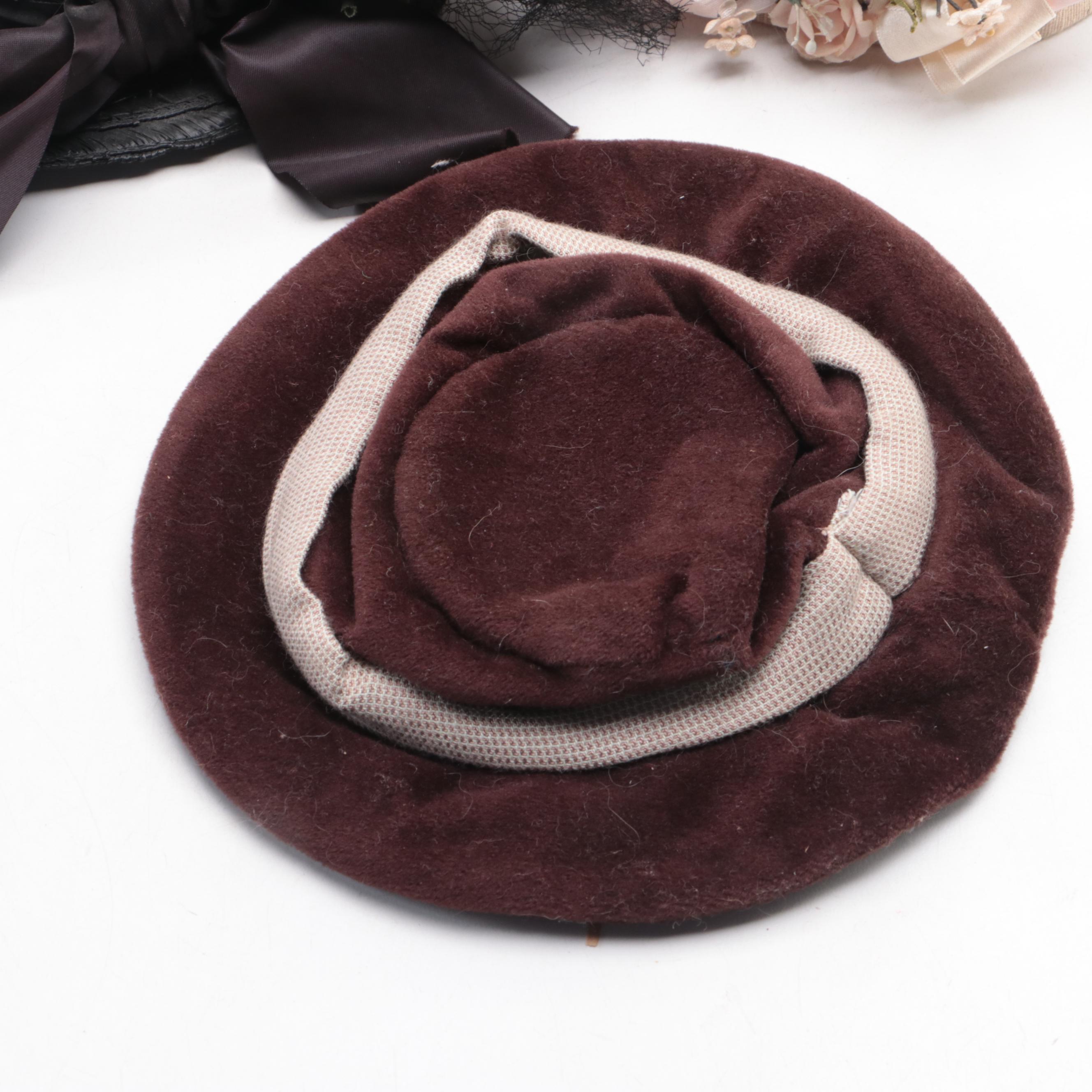 Victorian Style Straw Hats and Bonnets, 20th Century