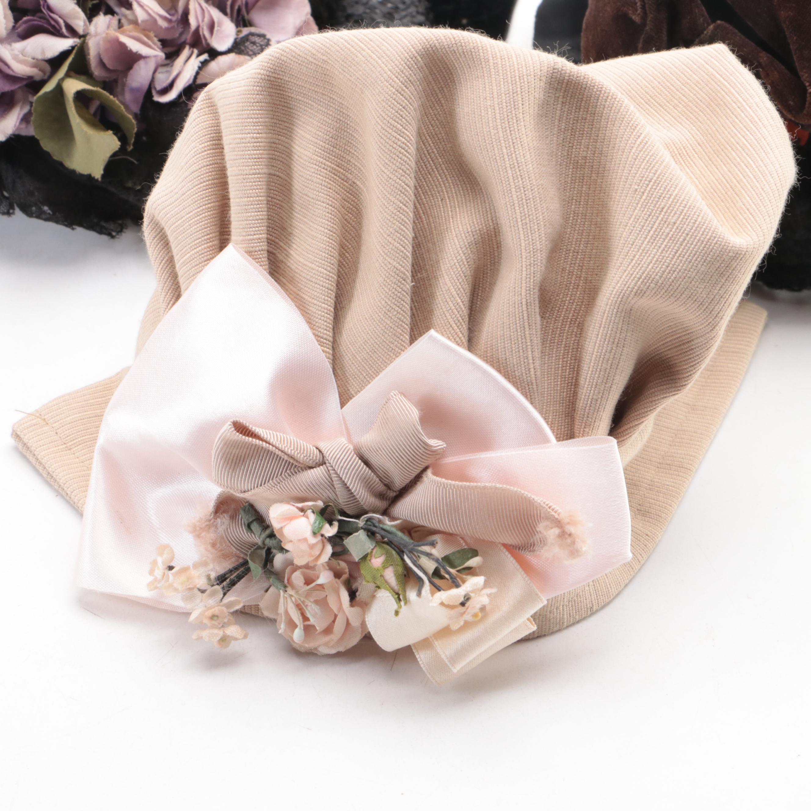 Victorian Style Straw Hats and Bonnets, 20th Century