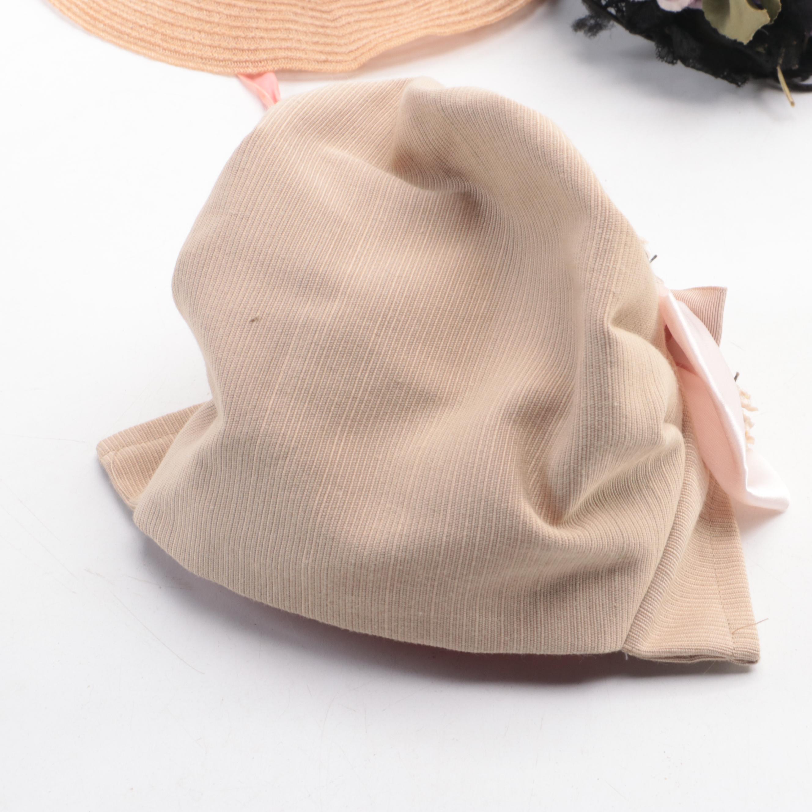 Victorian Style Straw Hats and Bonnets, 20th Century