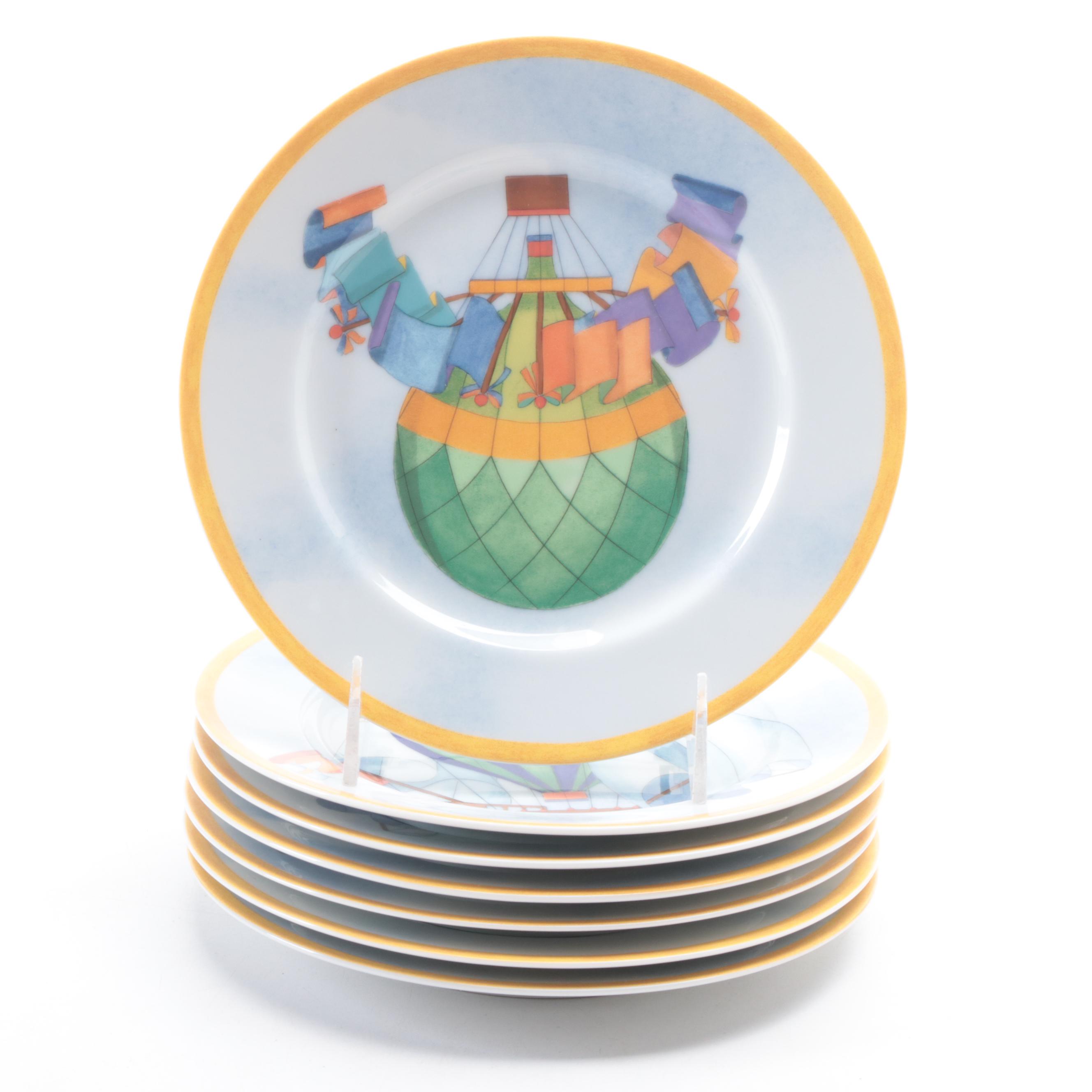Williams-Sonoma "Montgolfière" Porcelain Plates