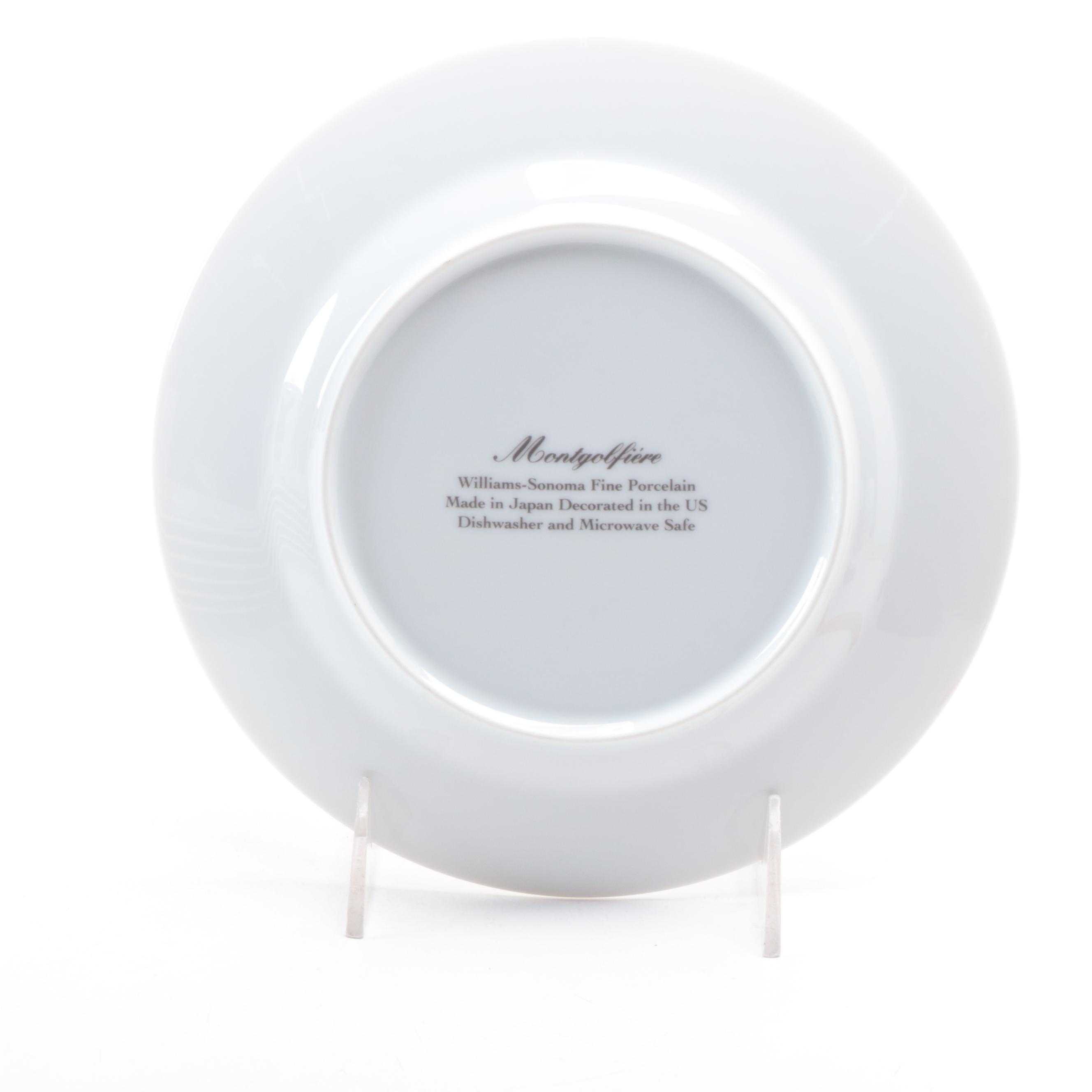 Williams-Sonoma "Montgolfière" Porcelain Plates