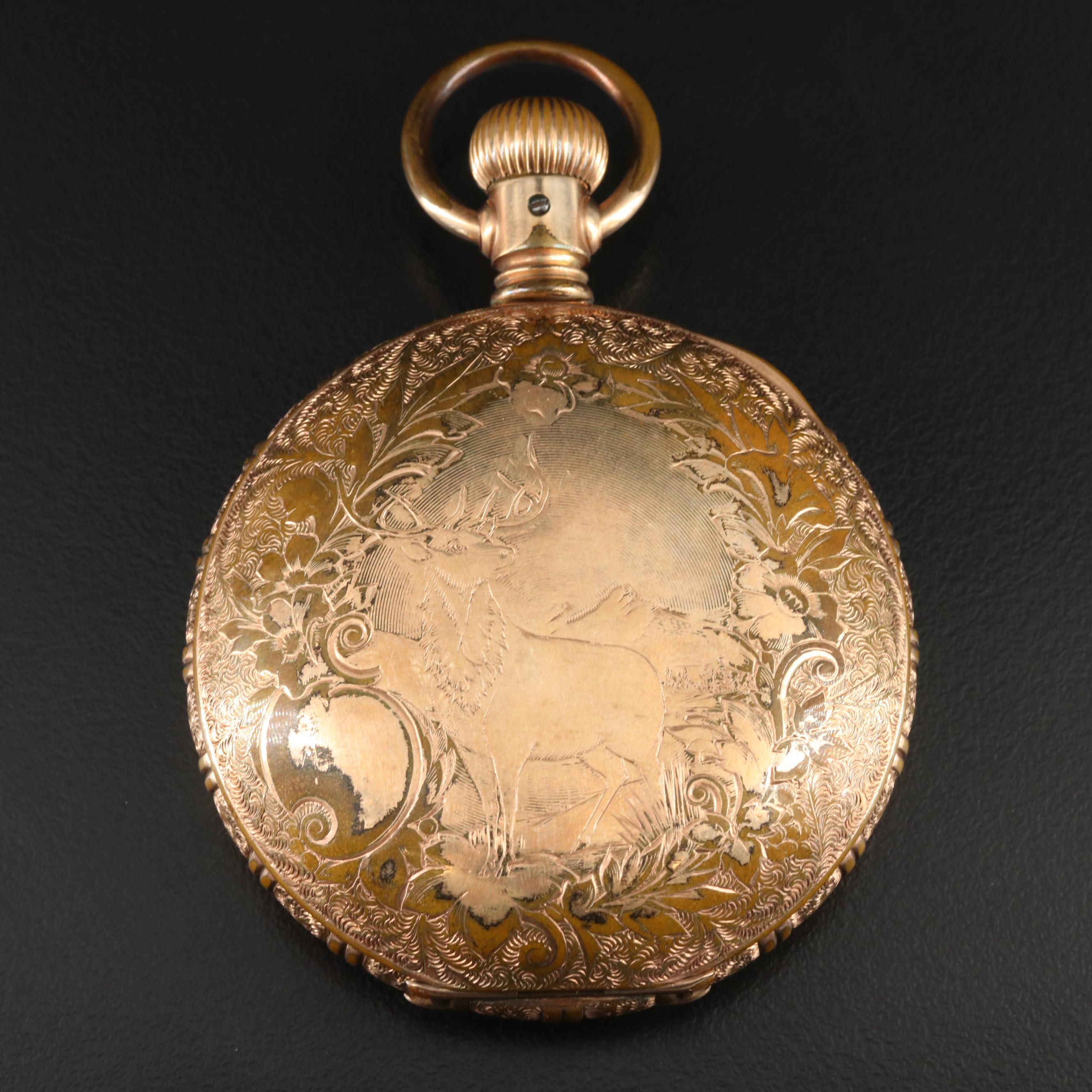 1900 Elgin Gold-Filled Hunting Case Pocket Watch
