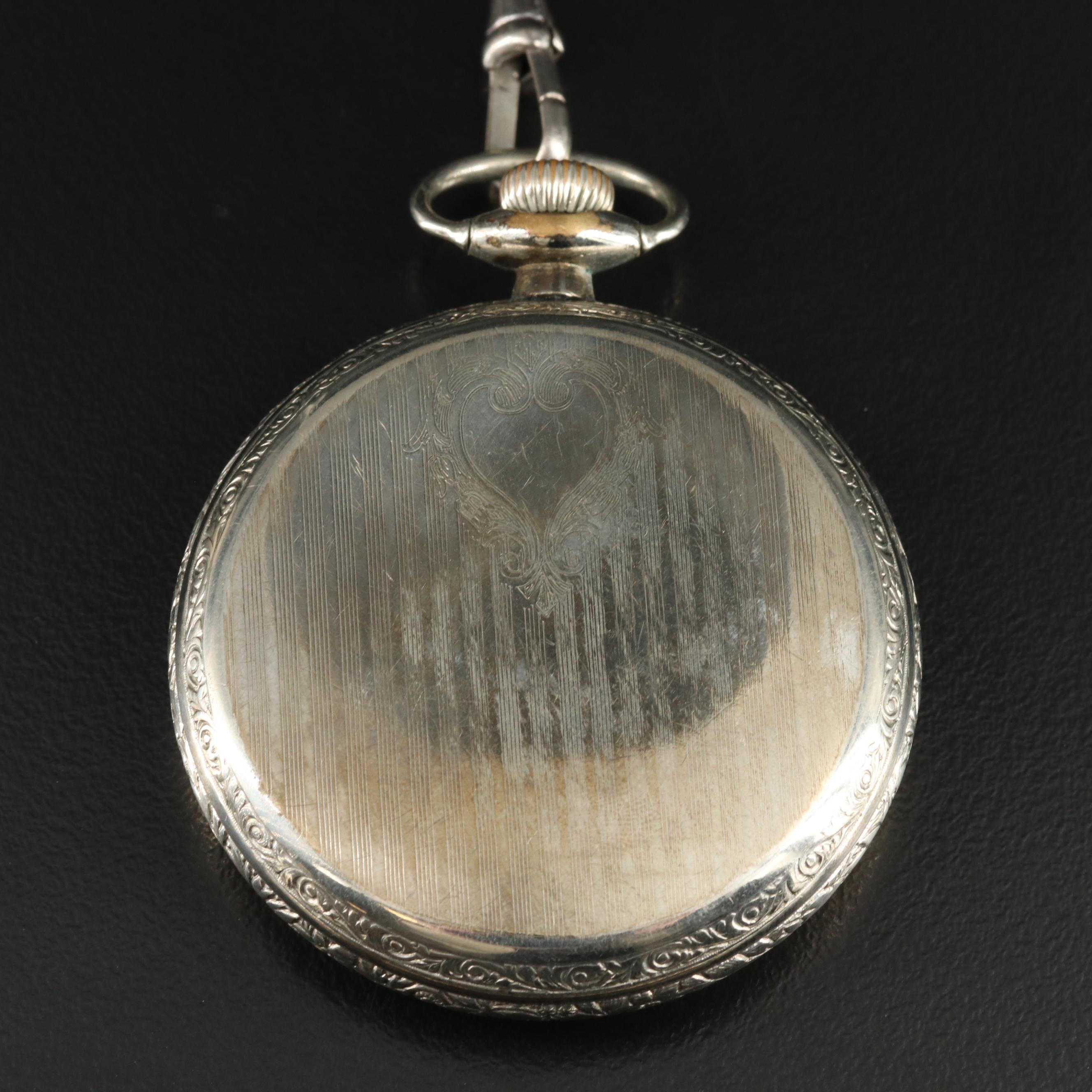 1917 Elgin Pocket Watch and Fob Chain
