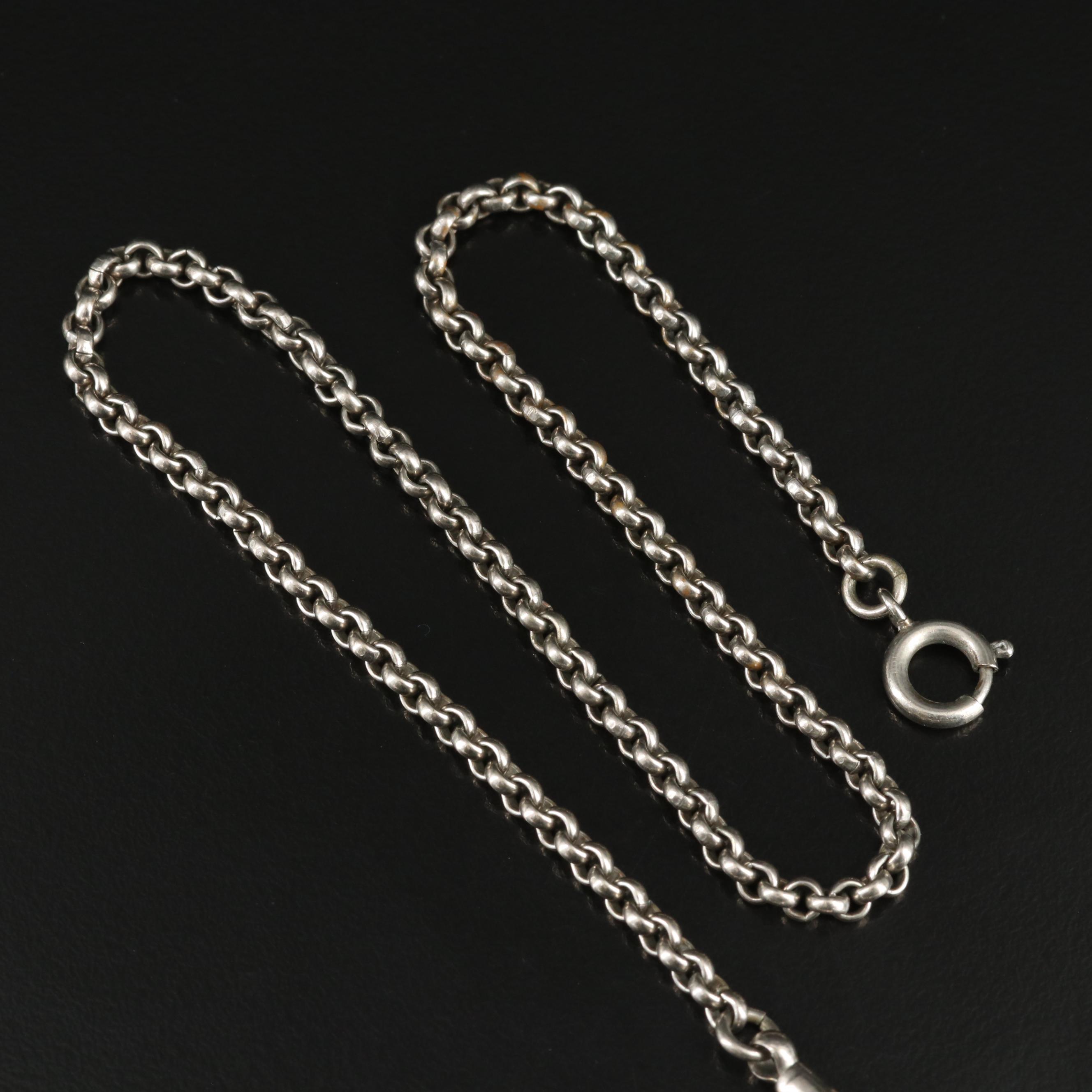 1917 Elgin Pocket Watch and Fob Chain