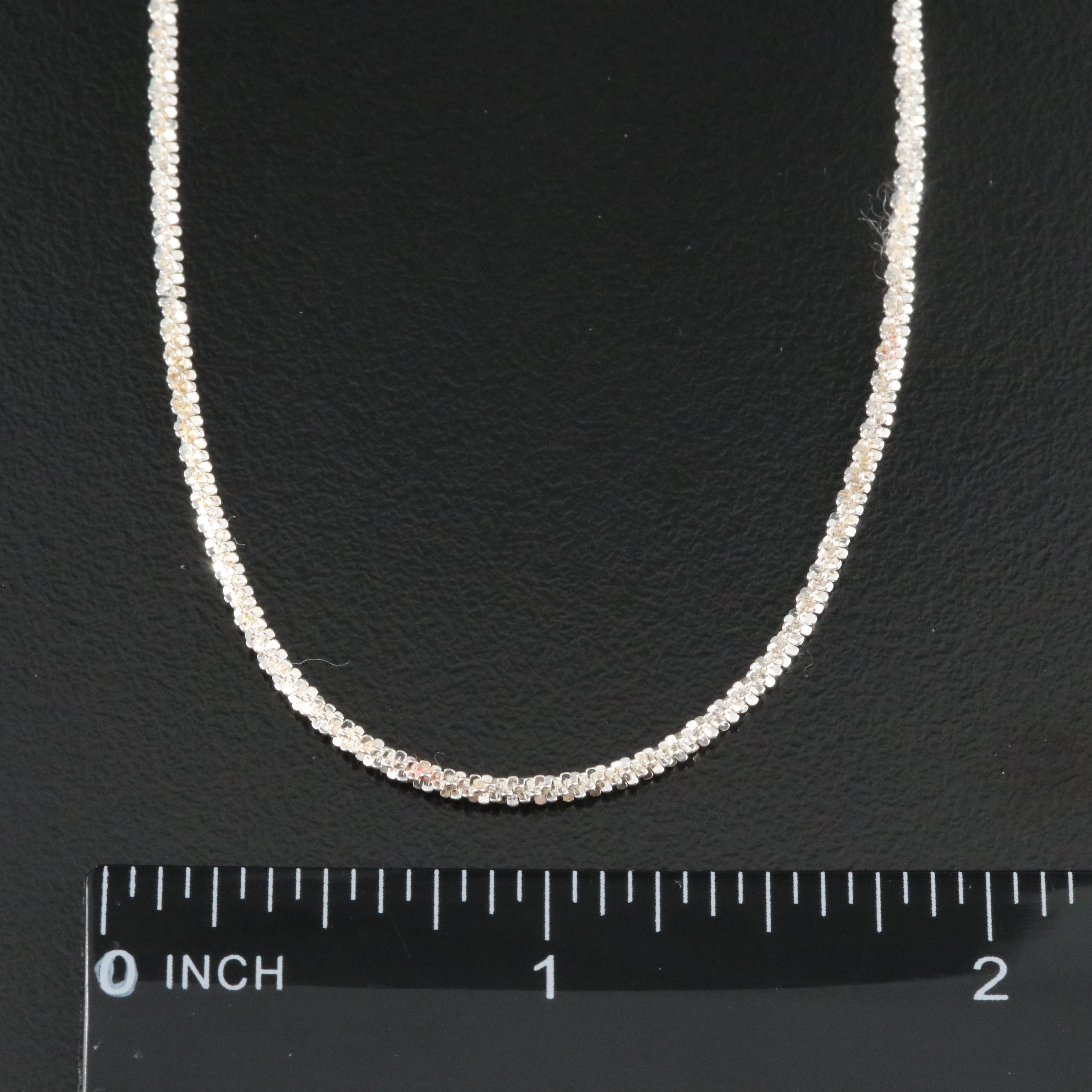 Italian Sterling Sparkle Chain Necklace