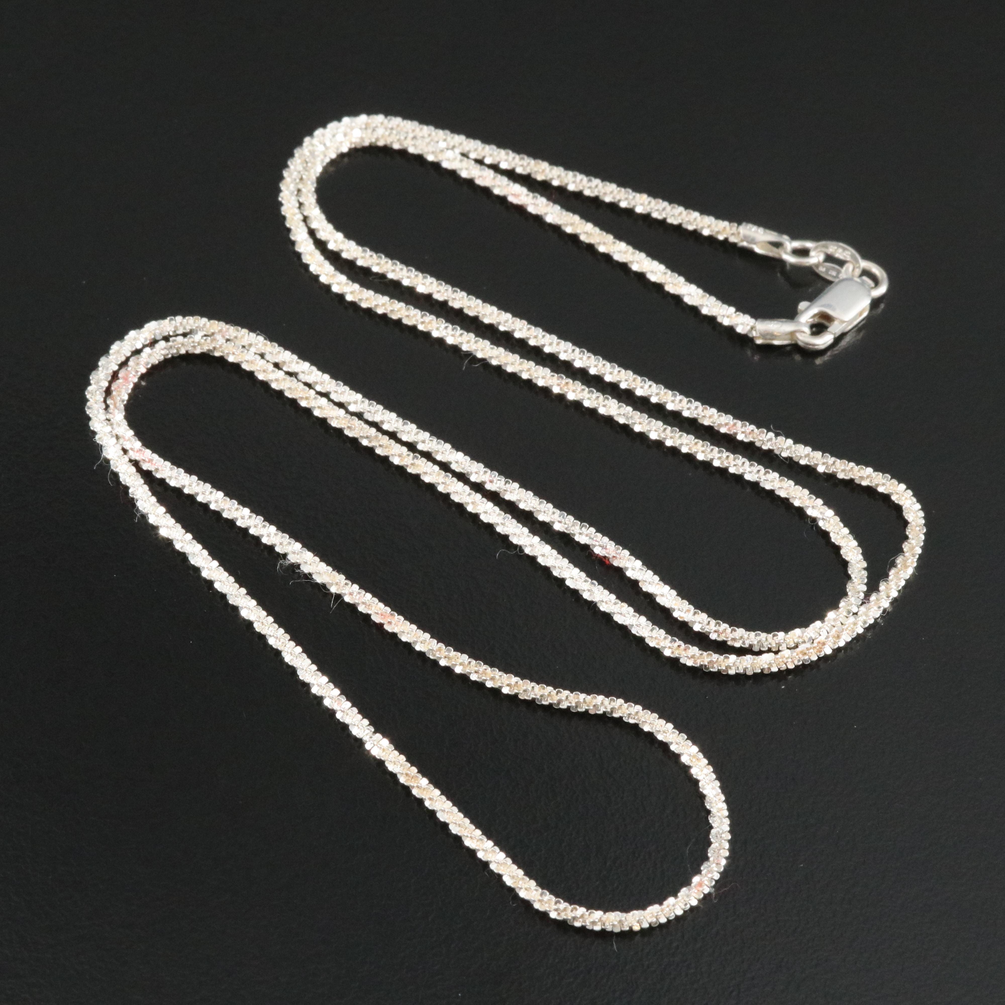 Italian Sterling Sparkle Chain Necklace
