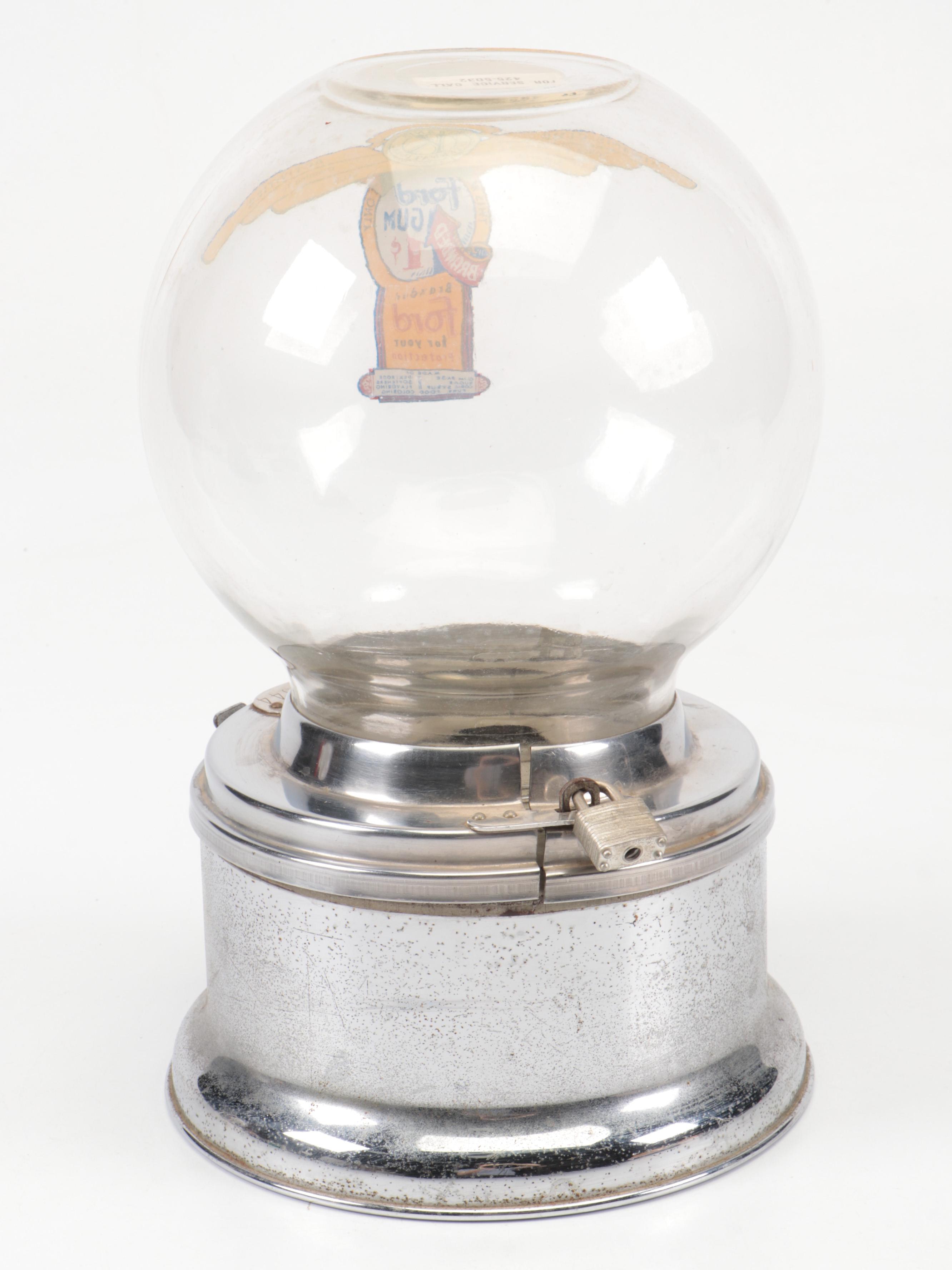 Kiwanis International Penny Gumball Machine, Mid-20th Century