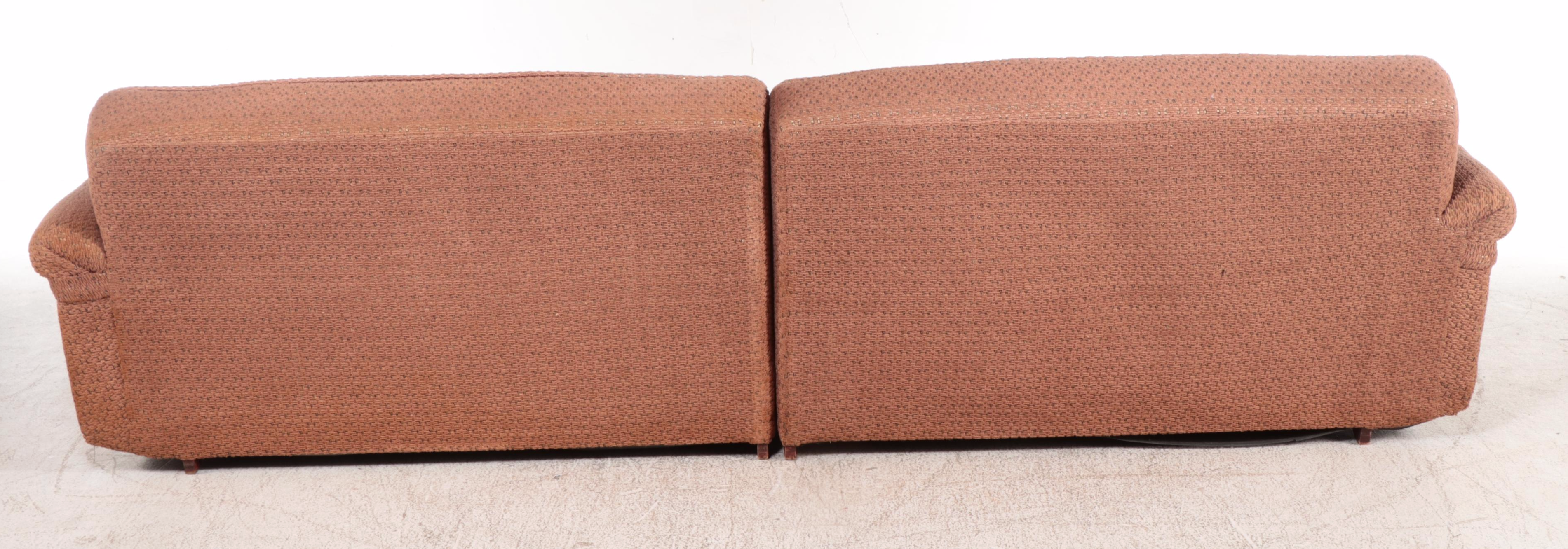Artistic Mid Century Modern Style Upholstered Modular Sofa, Mid to Late 20th C.