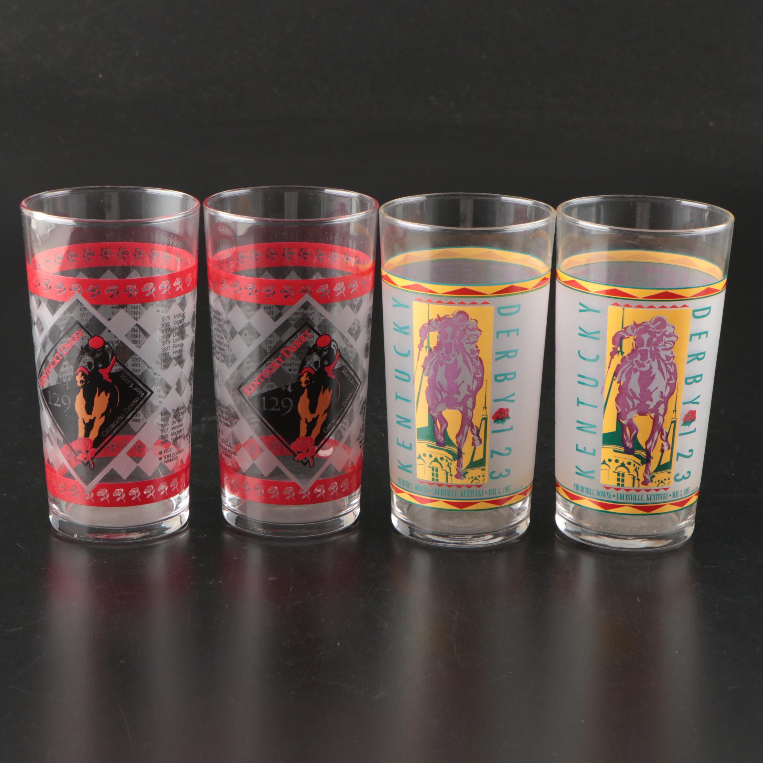 133rd and Other Kentucky Derby, Breeders Cup Glasses, Late 20thEarly 21st C. EBTH