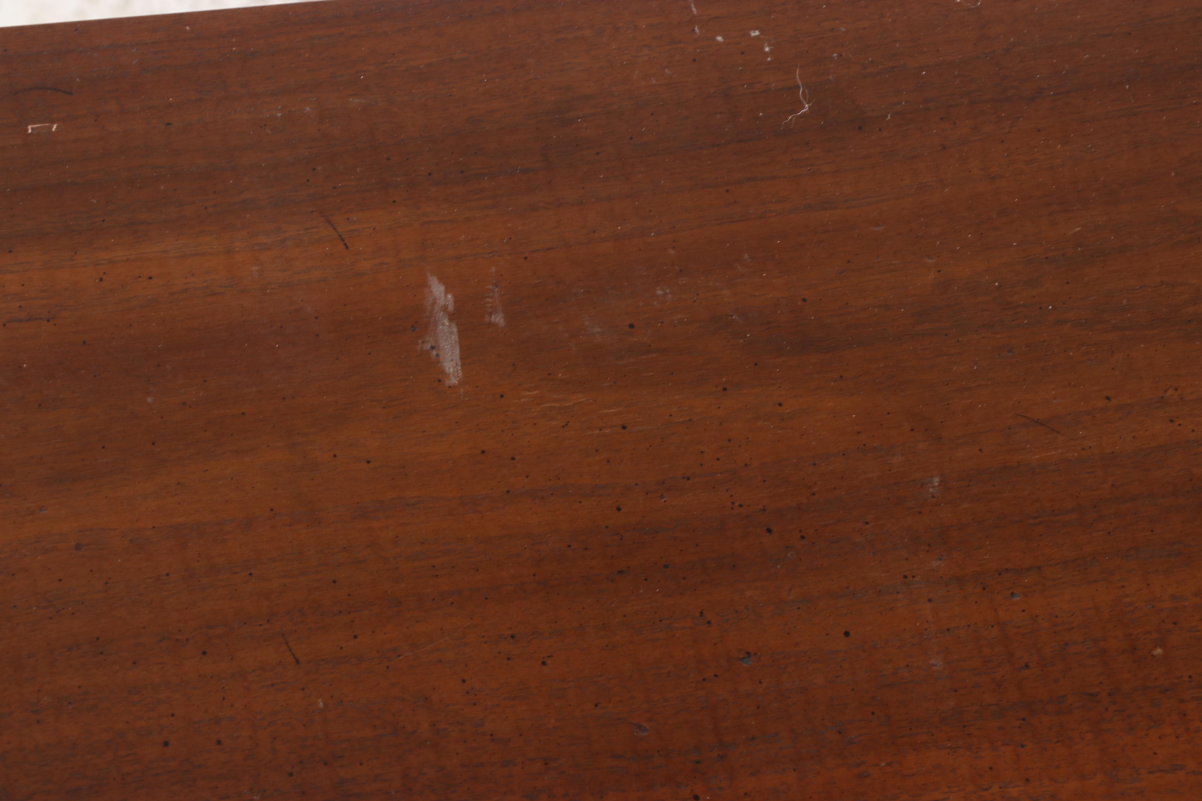 Three-Piece Henredon Campaign Style Brass-Mounted Walnut Bedroom Set