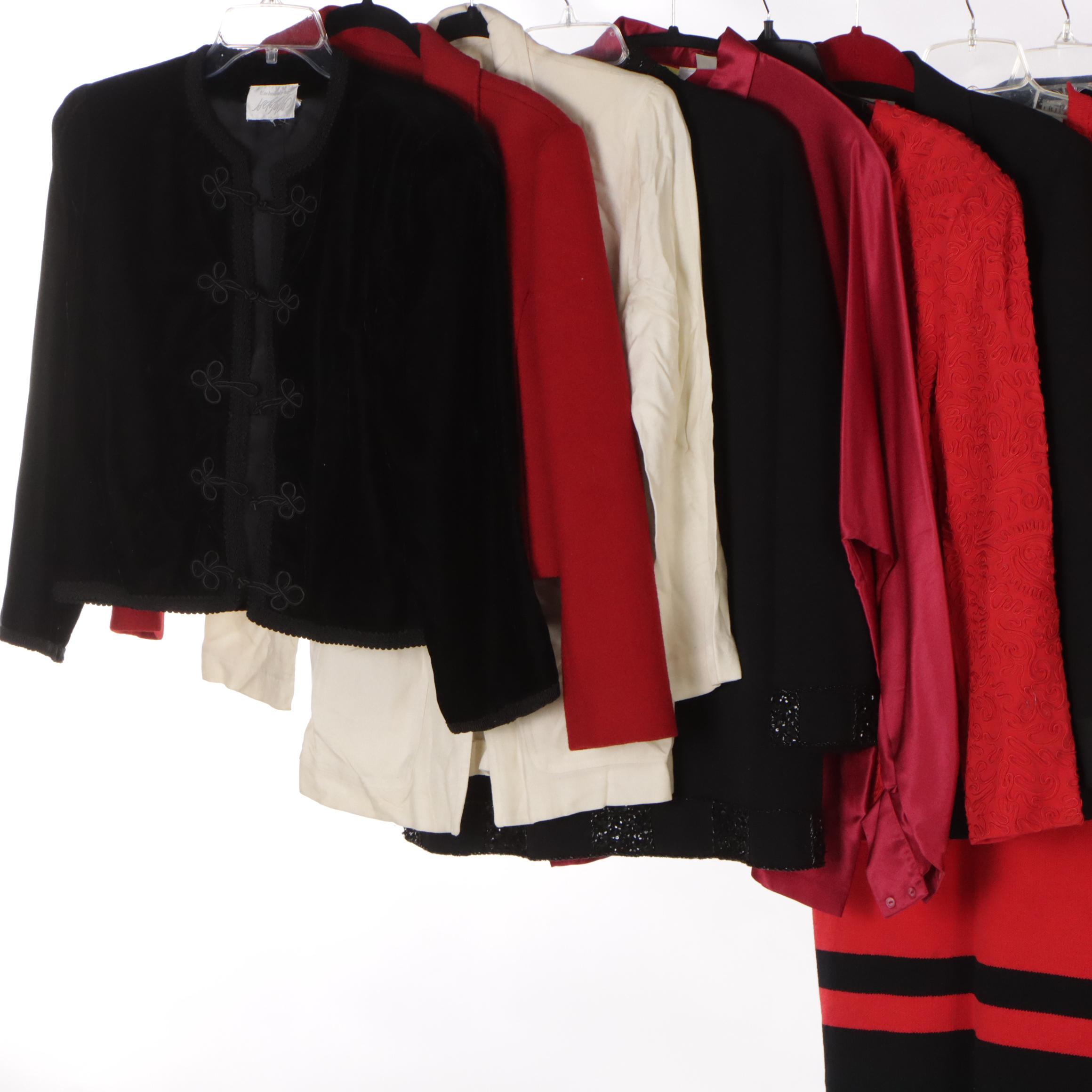 Crimson Couture Capsule Wardrobe Featuring Christian Dior and Escada